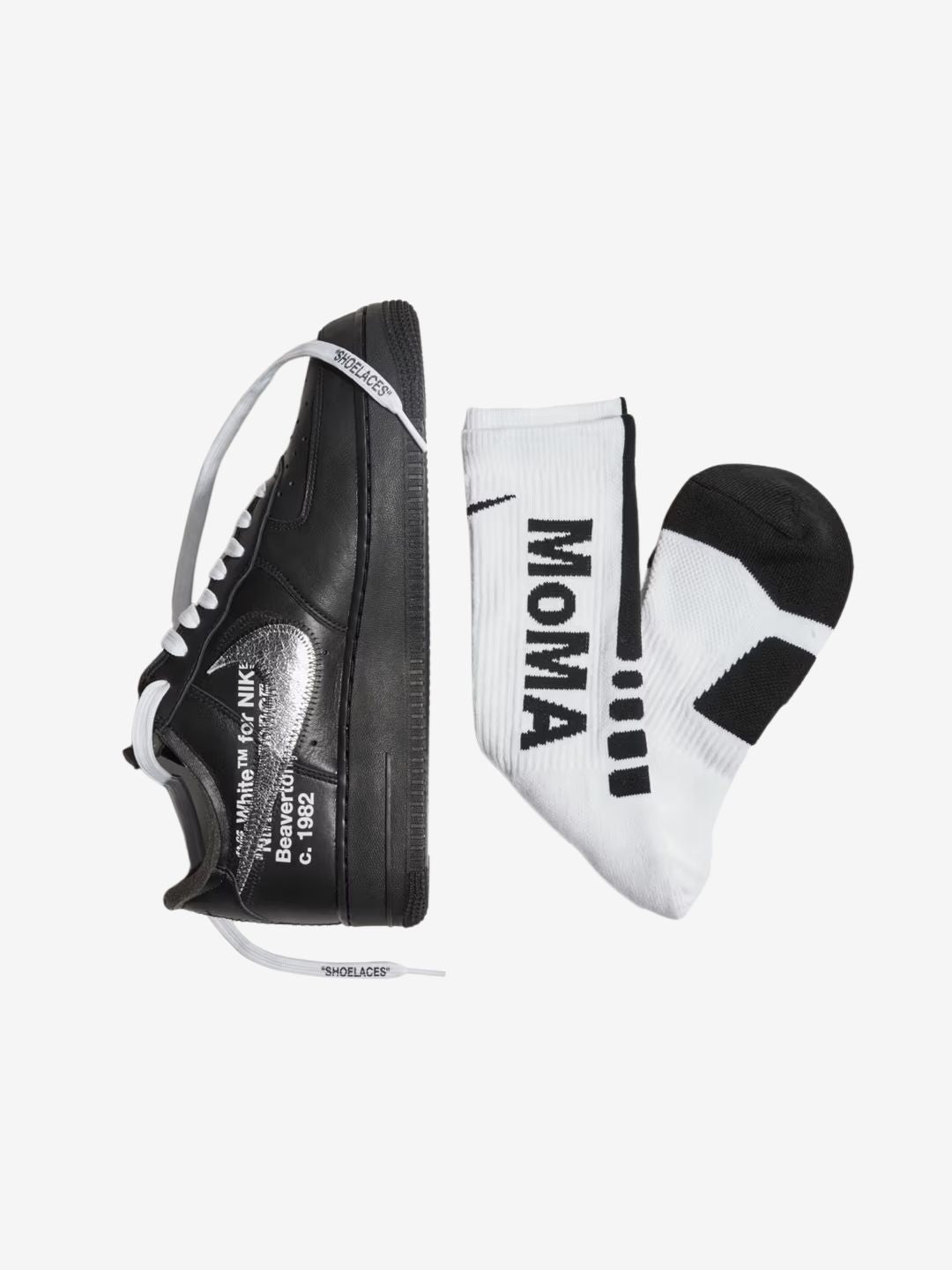 Nike Air Force 1 Low '07 Off-White MoMA (with Socks) - AV5210-001 | ResellZone