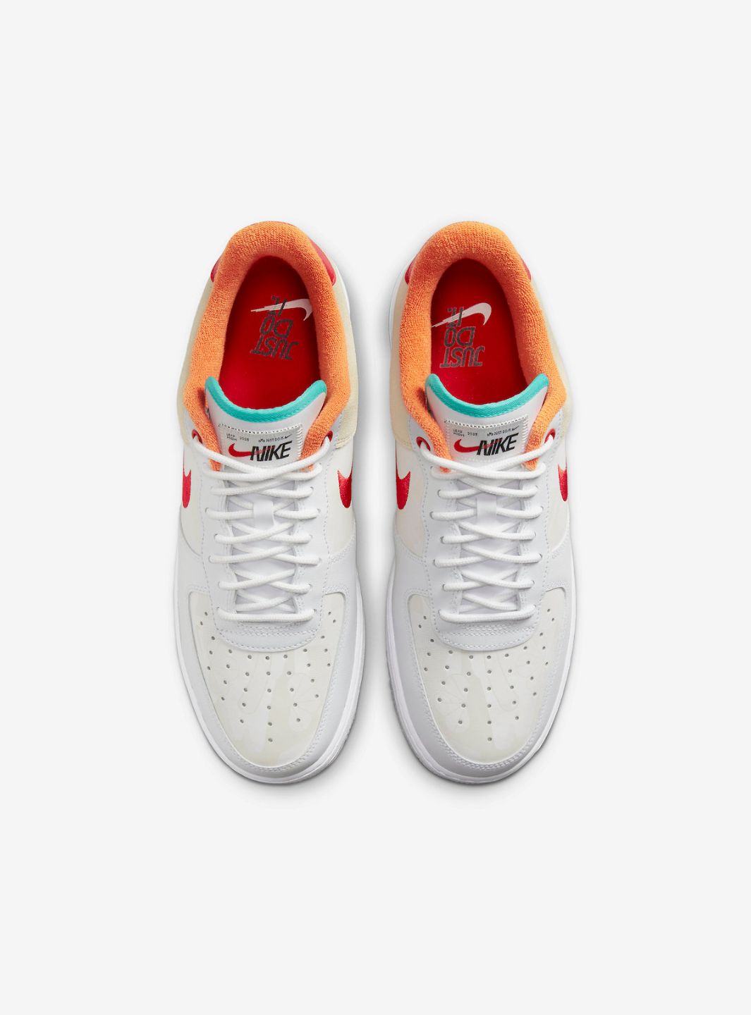 Nike Air Force 1 Low '07 PRM Just Do It White Red Teal - FD4205-161 | ResellZone