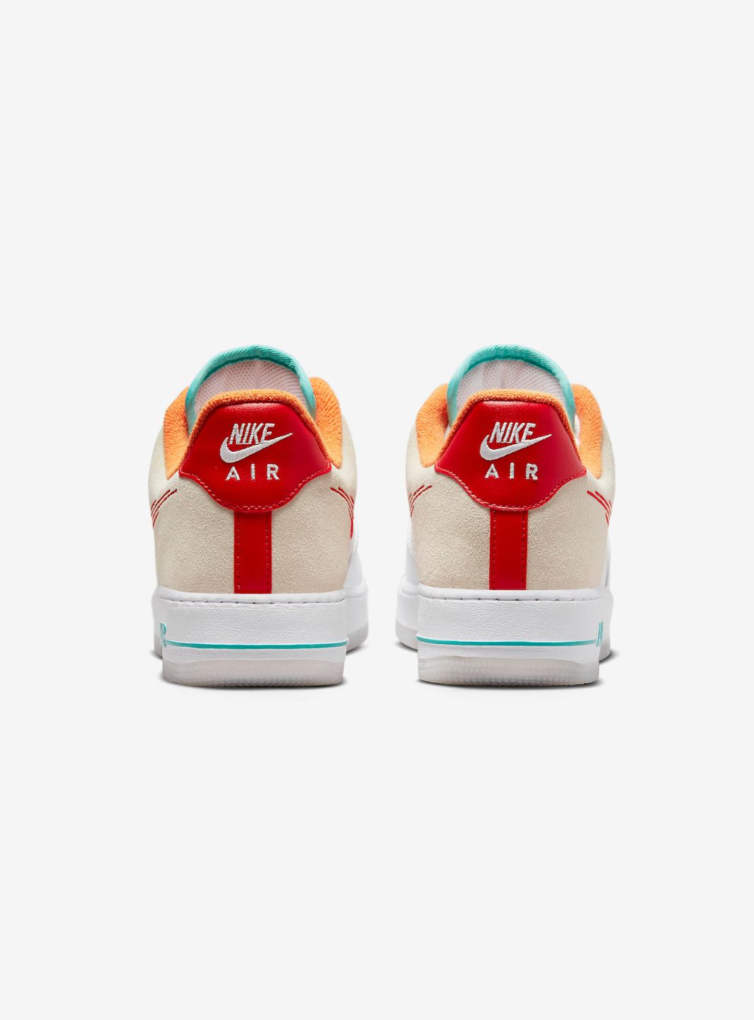 Nike Air Force 1 Low '07 PRM Just Do It White Red Teal - FD4205-161 | ResellZone