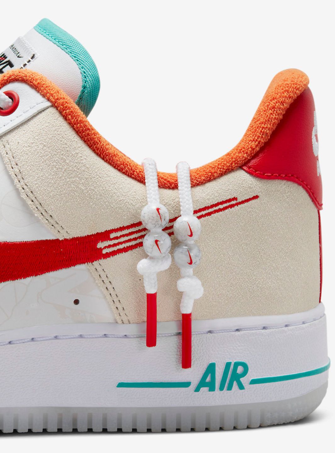Nike Air Force 1 Low '07 PRM Just Do It White Red Teal - FD4205-161 | ResellZone