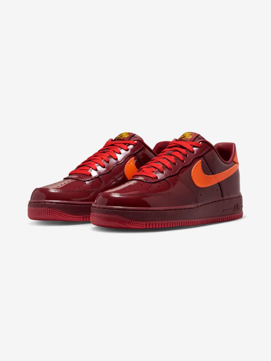 Nike Air Force 1 Low Patent Leather Dark Team Red Safety Orange - IO4489-601 | ResellZone