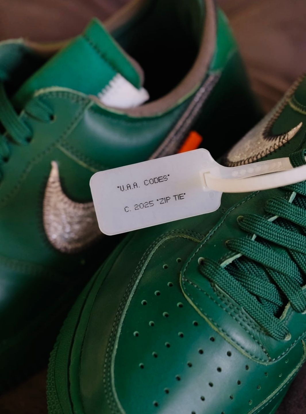 Nike Air Force 1 Low Virgil Abloh Archives Codes Pine Green - Sneakers Usate | ResellZone