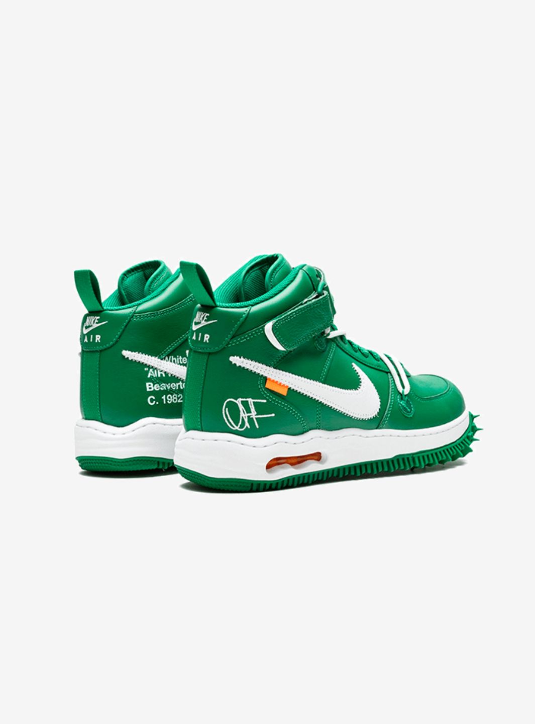 Nike Air Force Mid Off-White Pine Green DR0500-300 ResellZone