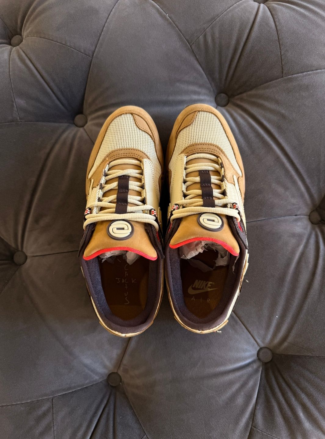 Nike Air Max 1 Travis Scott Cactus Jack Wheat Lemon Drop - Sneakers Usate | ResellZone