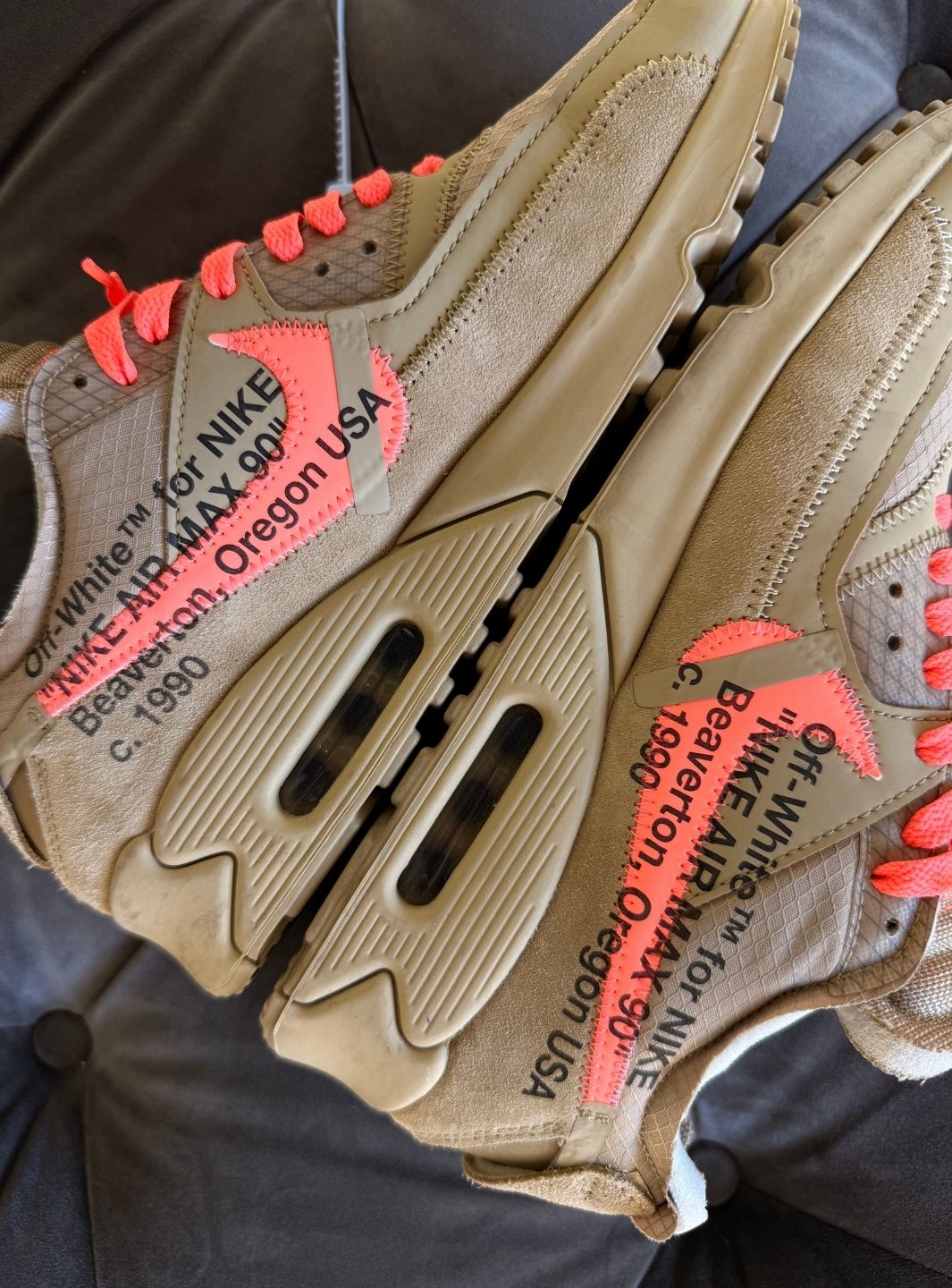 Nike Air Max 90 Off-White Desert Ore - Sneakers Usate | ResellZone