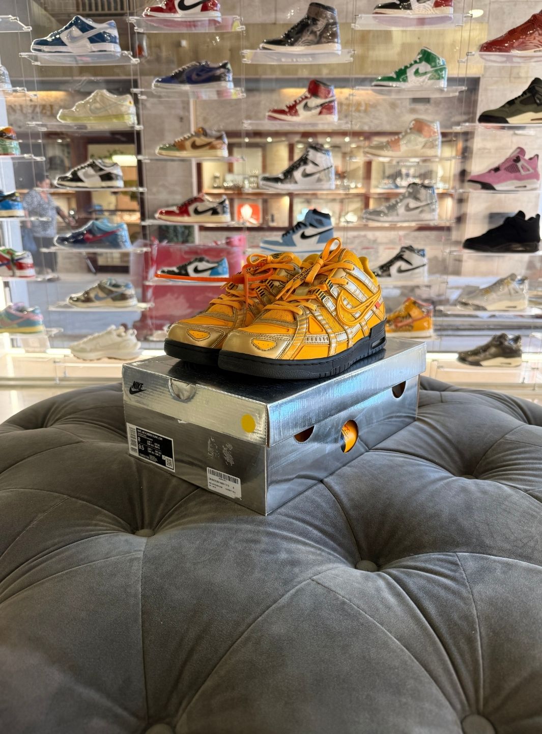 Nike Air Rubber Dunk Off-White University Gold - Sneakers Usate | ResellZone