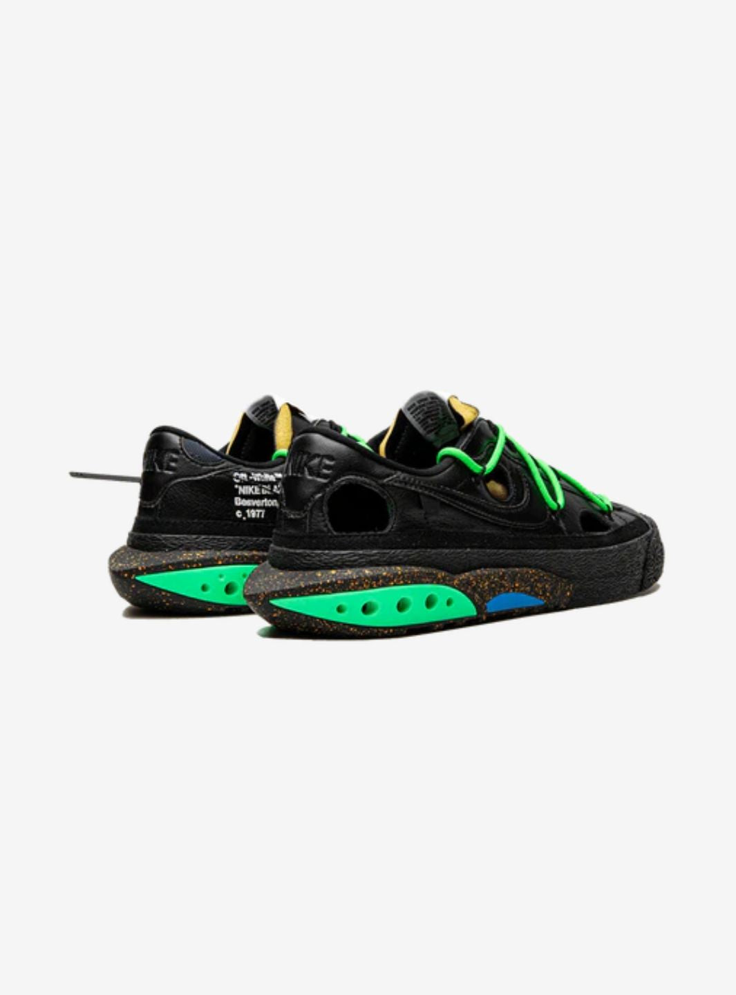 Nike Blazer Low Off-White Black Electro Green - DH7863-001 | ResellZone