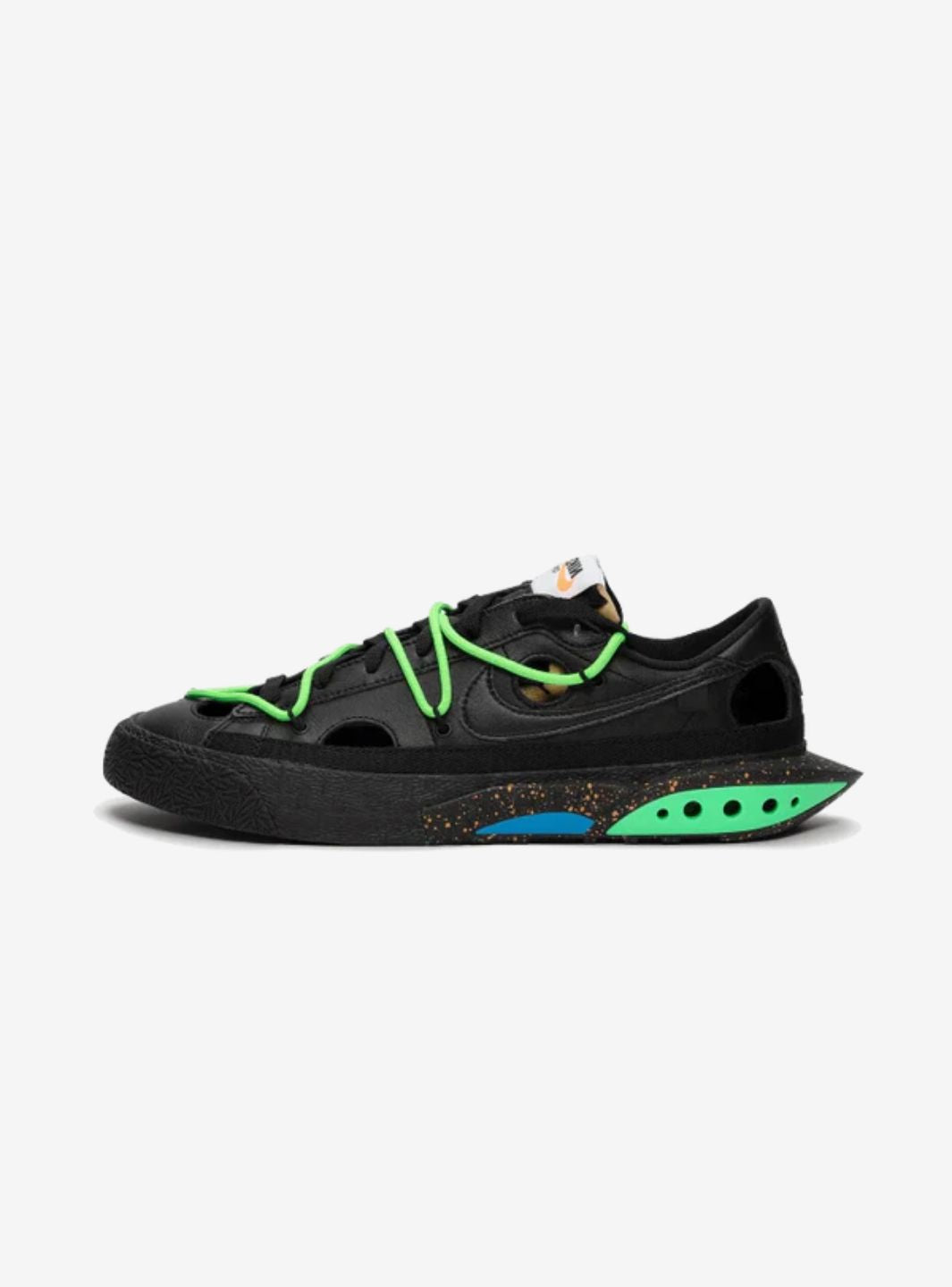 Nike Blazer Low Off-White Black Electro Green - DH7863-001 | ResellZone