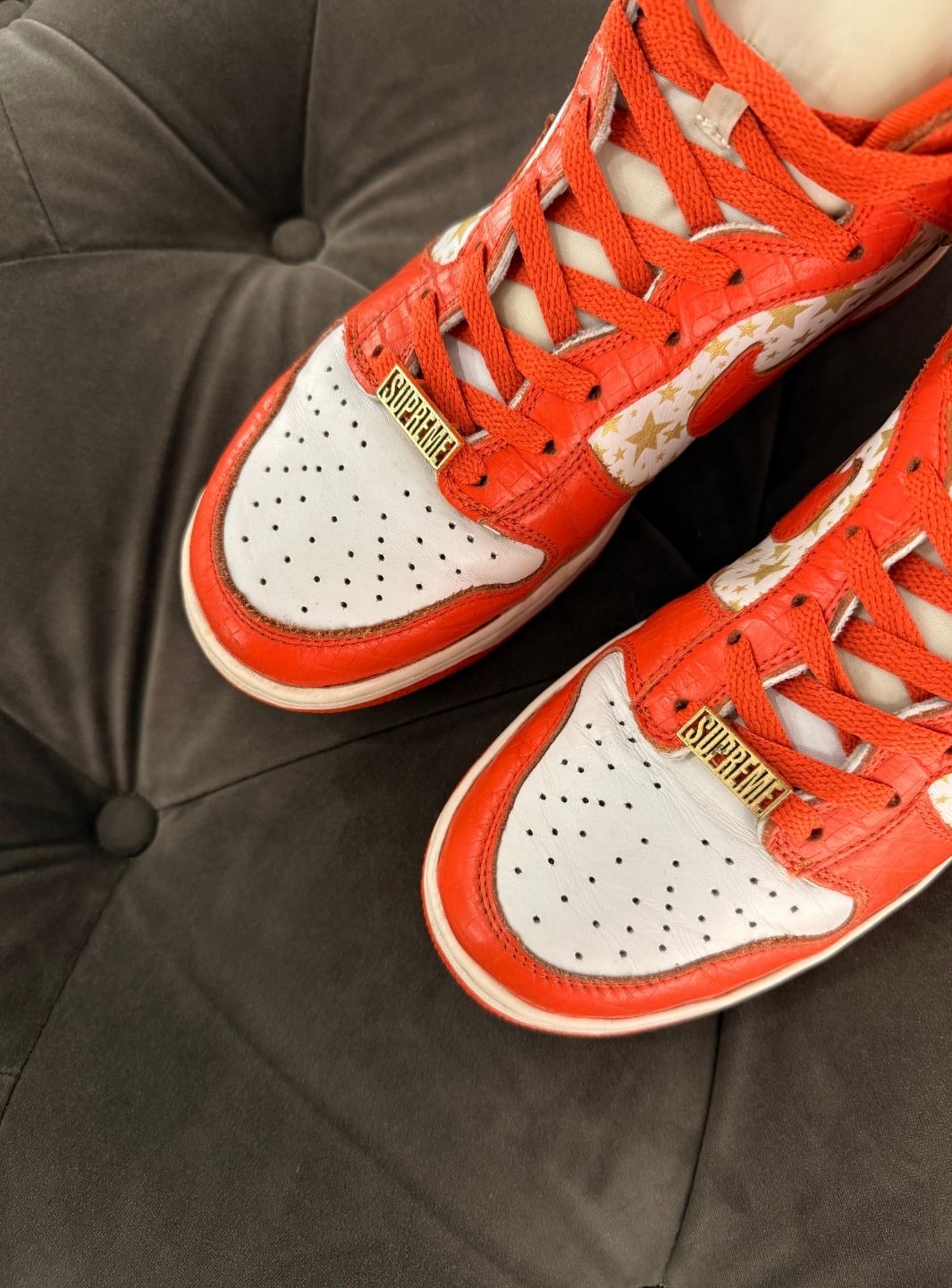 Nike Dunk High Pro SB Supreme Orange Stars - Sneakers Usate | ResellZone