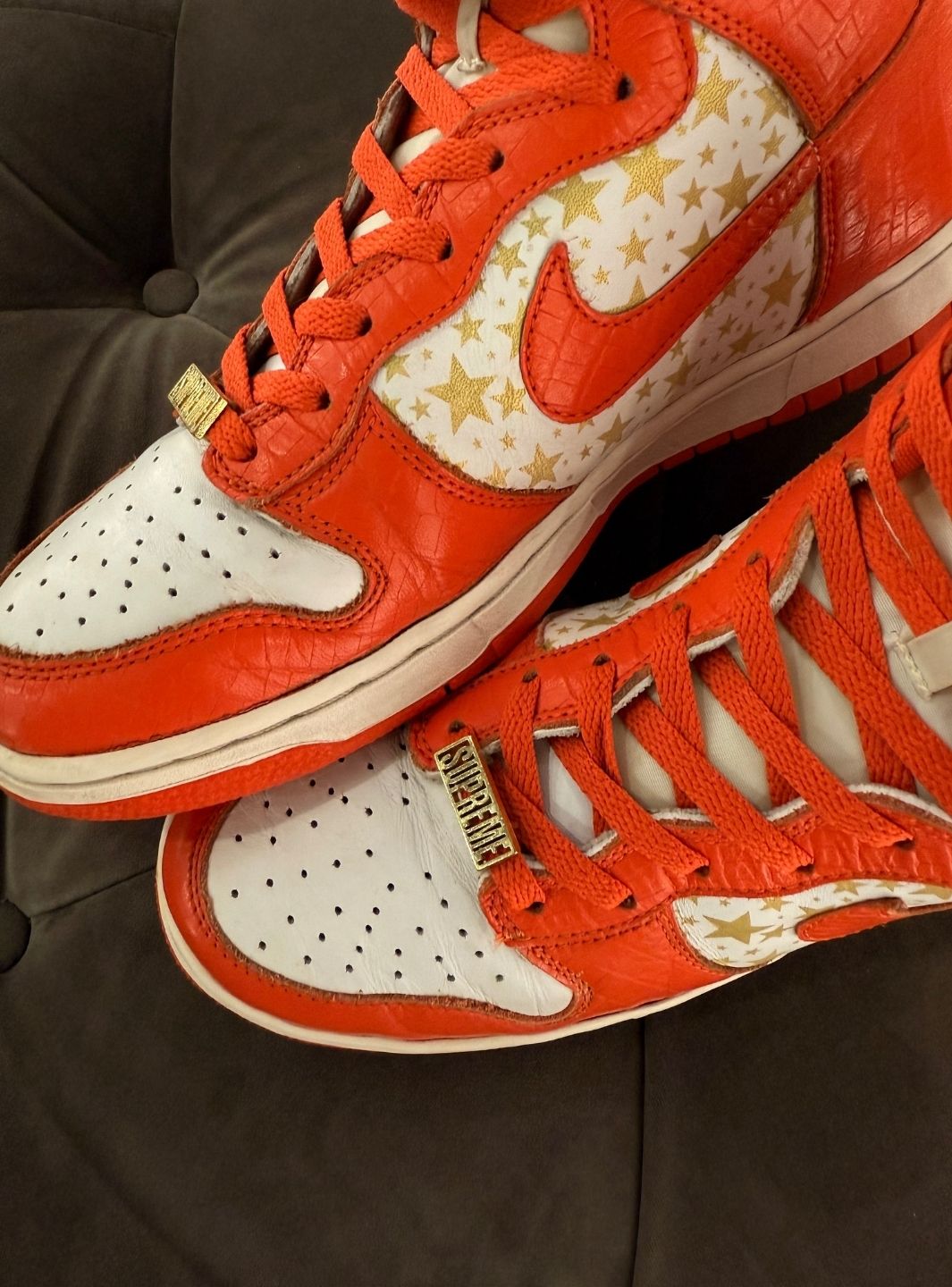 Nike Dunk High Pro SB Supreme Orange Stars - Sneakers Usate | ResellZone