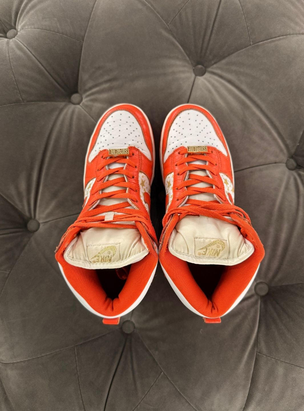 Nike Dunk High Pro SB Supreme Orange Stars - Sneakers Usate | ResellZone