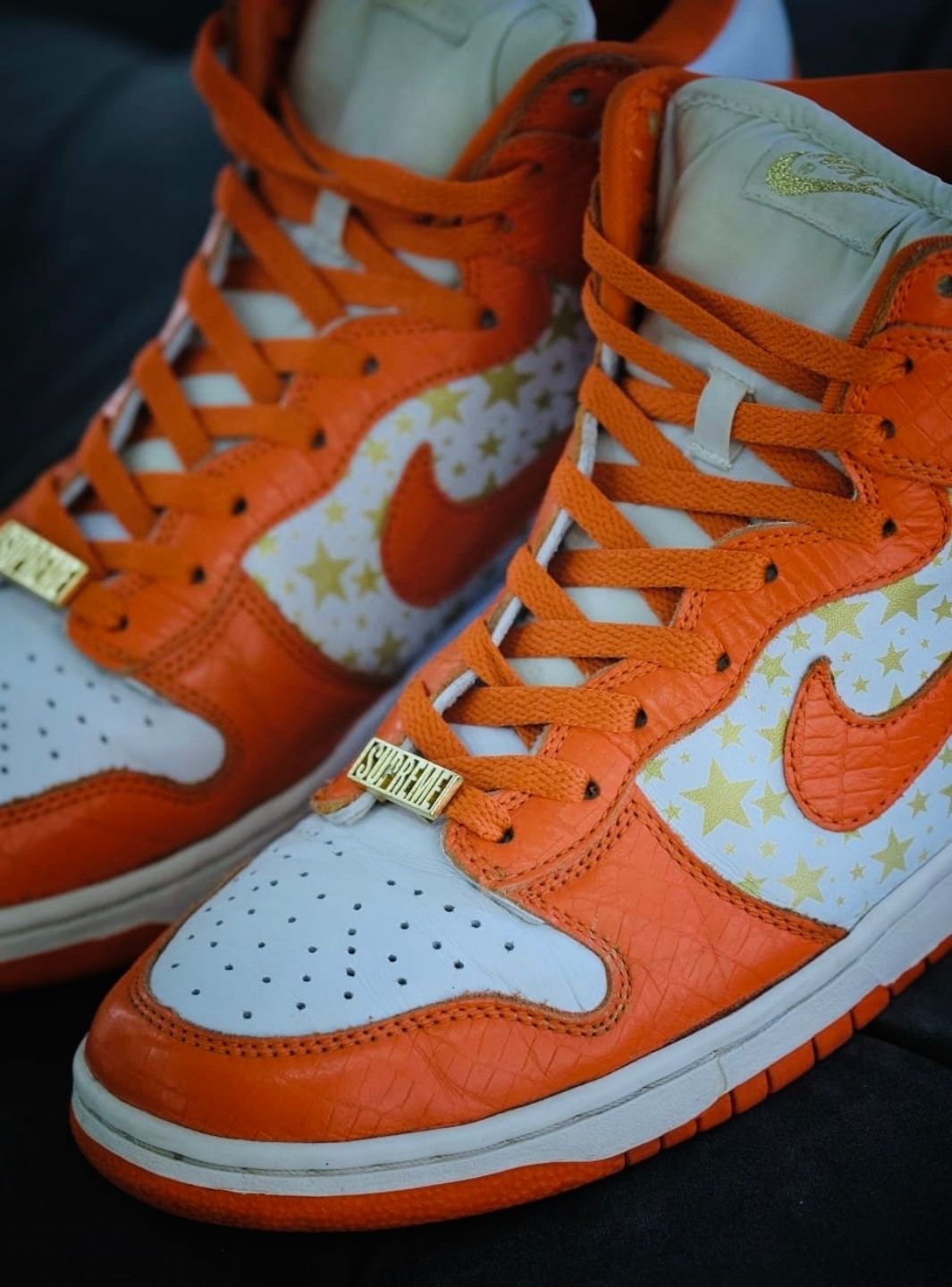 Nike Dunk High Pro SB Supreme Orange Stars - Sneakers Usate | ResellZone