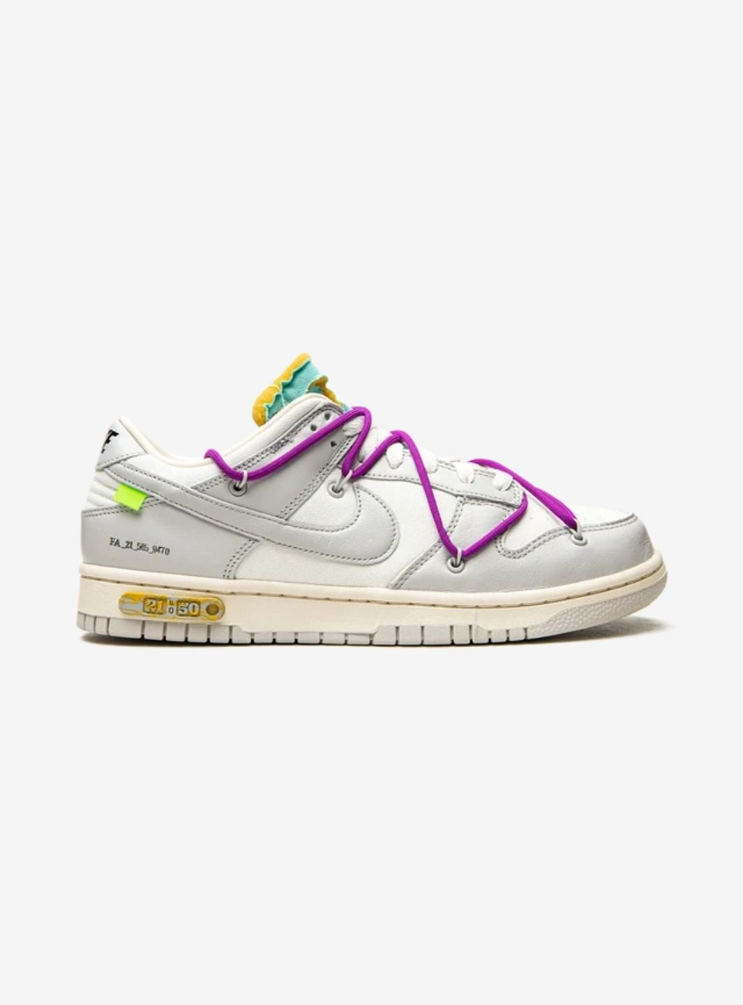 Nike Dunk Low Off-White Lot 21 - DM1602-100 | ResellZone