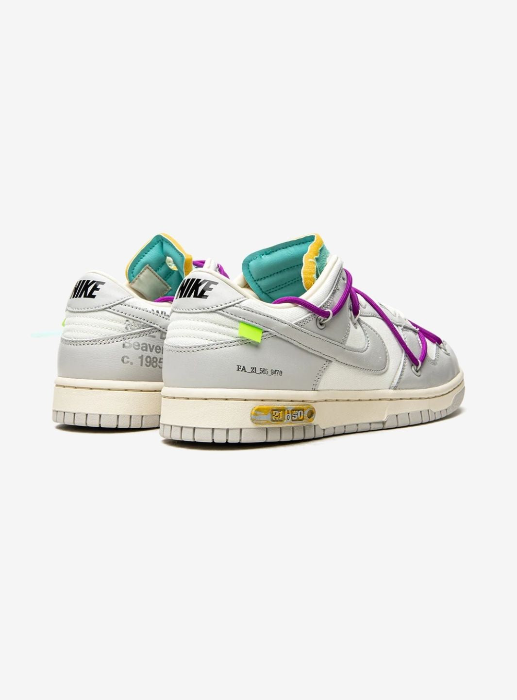 Nike Dunk Low Off-White Lot 21 - DM1602-100 | ResellZone