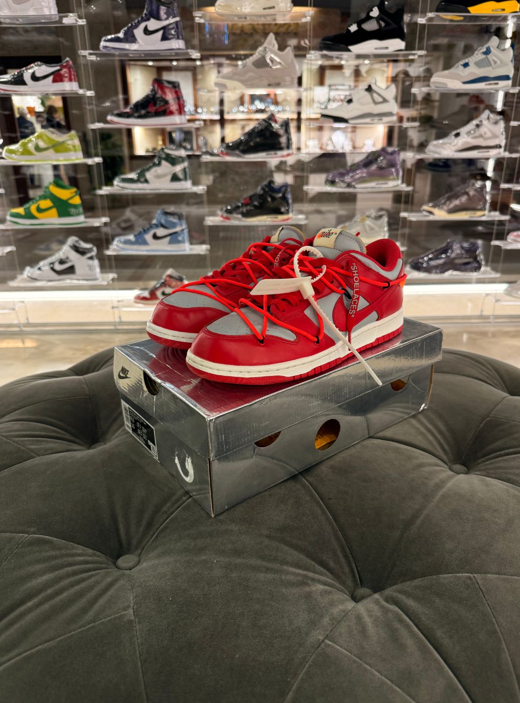 Nike Dunk Low Off-White University Red - Sneakers Usate | ResellZone