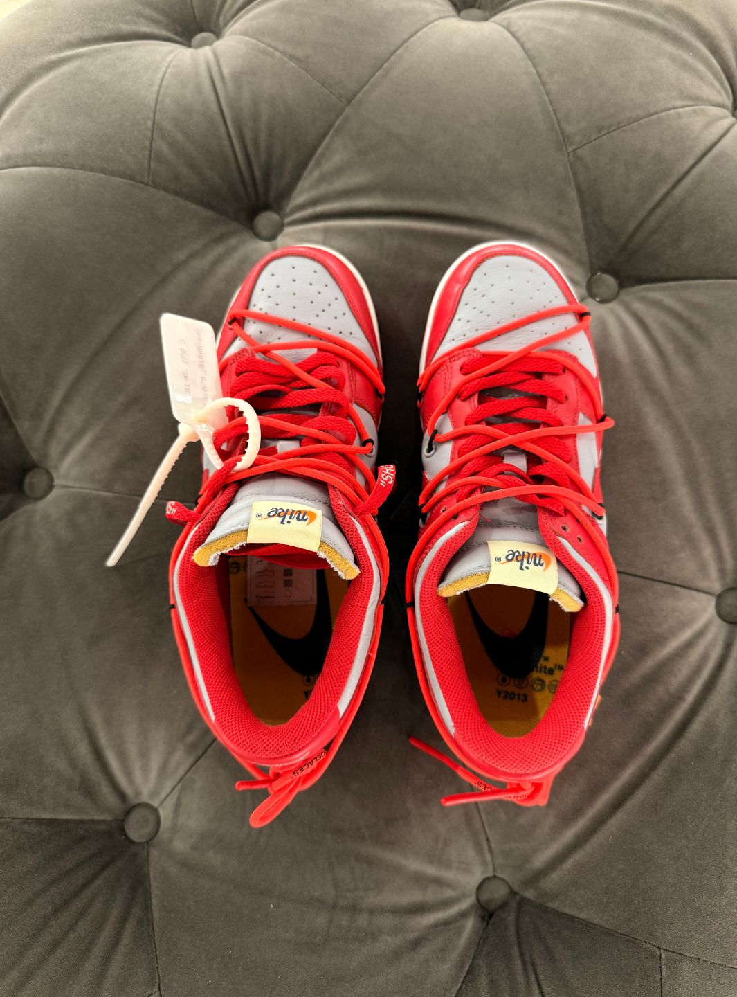 Nike Dunk Low Off-White University Red - Sneakers Usate | ResellZone