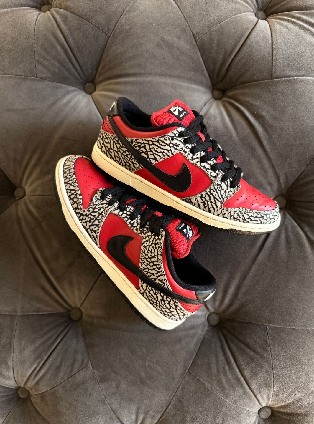 Nike SB Dunk Low Supreme Red Cement (2012) - Sneakers Usate | ResellZone