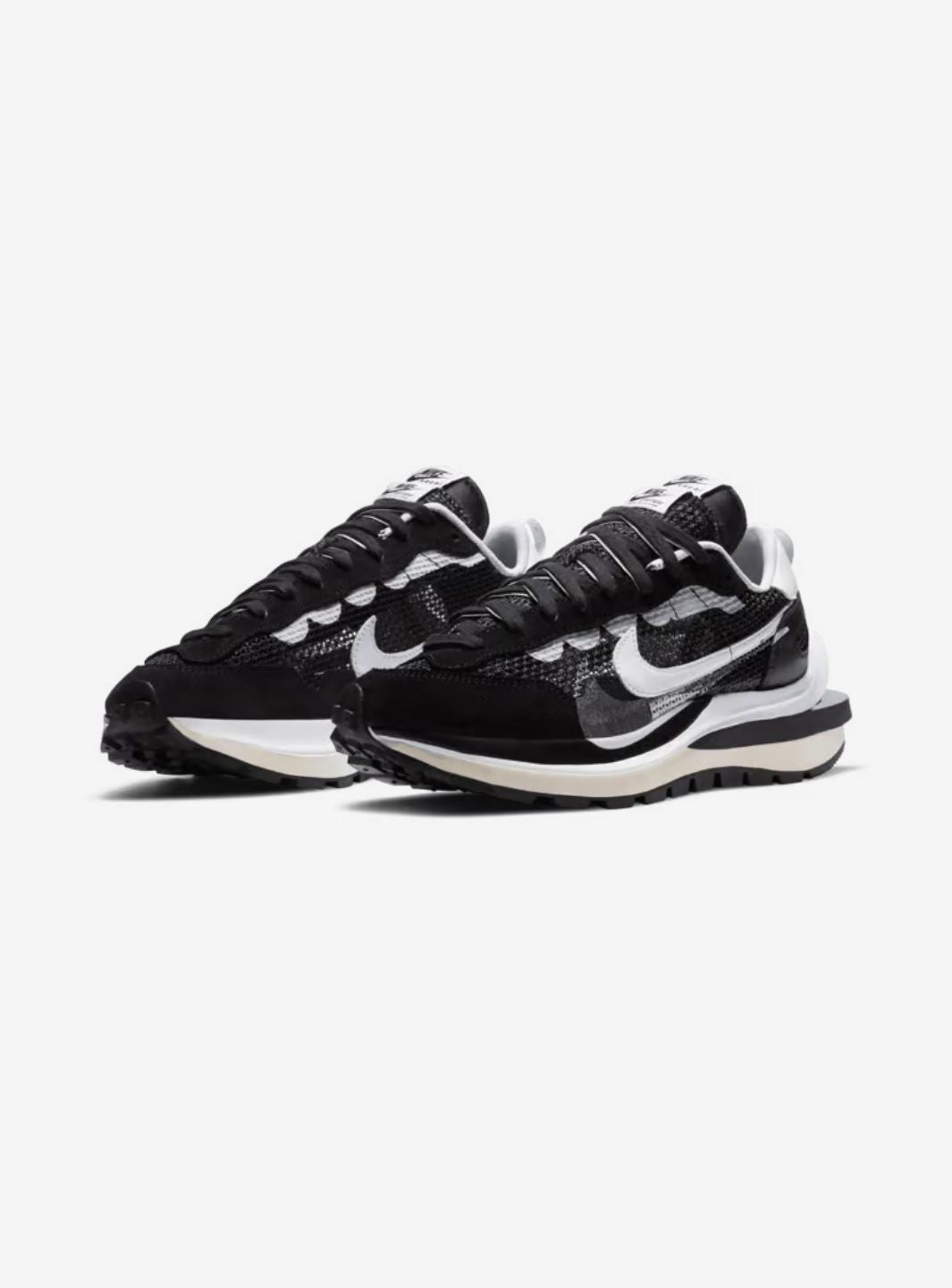 nike x sacai vapor waffle black white