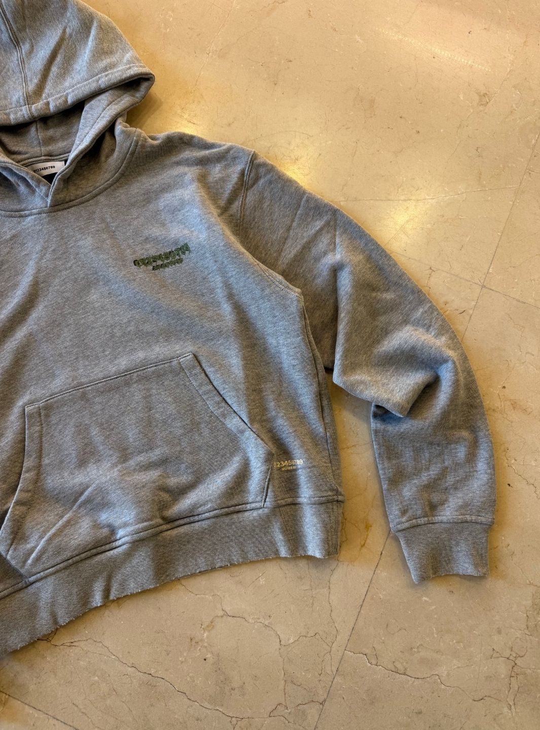 Numeri Archivio Hooded Sweatshirt Grey Melange Camo | ResellZone