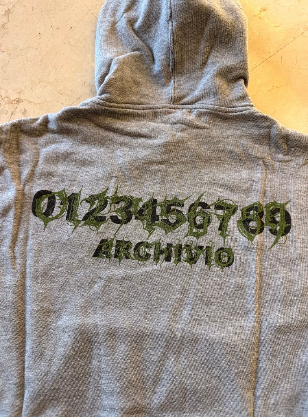 Numeri Archivio Hooded Sweatshirt Grey Melange Camo | ResellZone