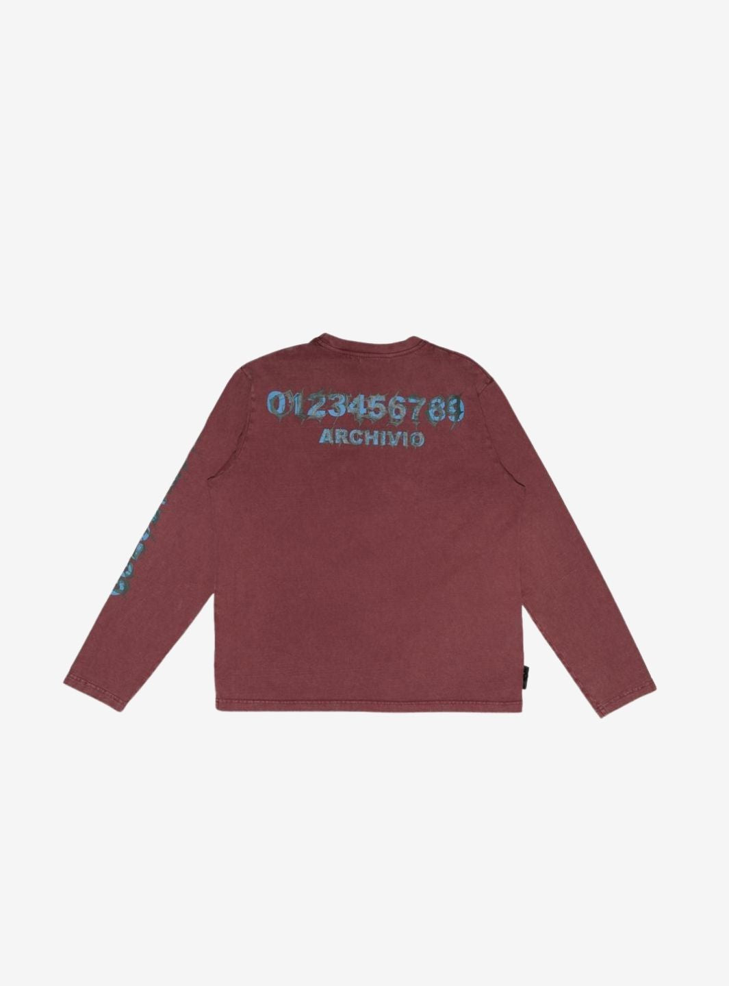 Numeri Archivio Longsleeve Washed Burgundy | ResellZone