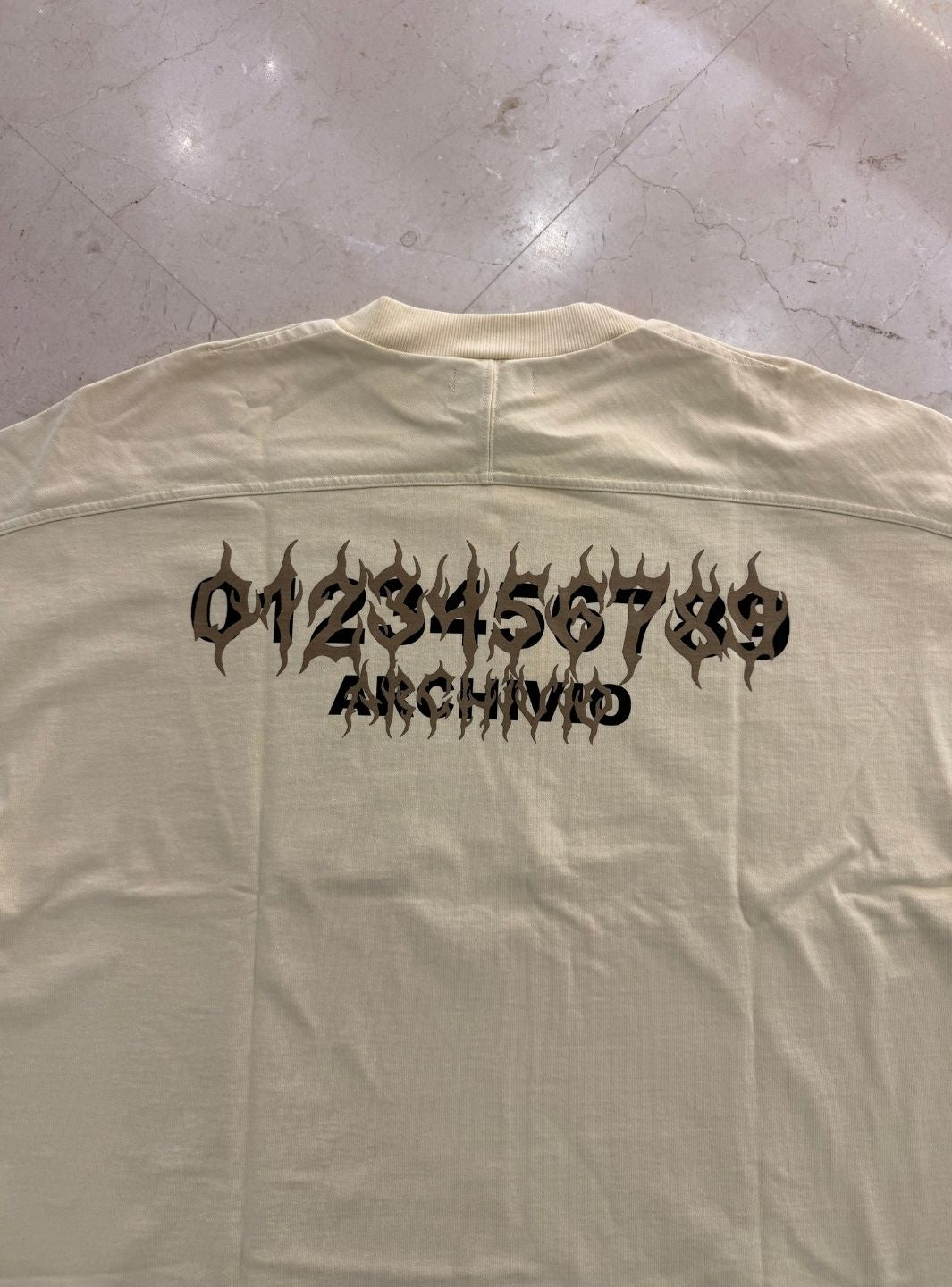 Numeri Archivio Oversize Light T-Shirt Cream | ResellZone