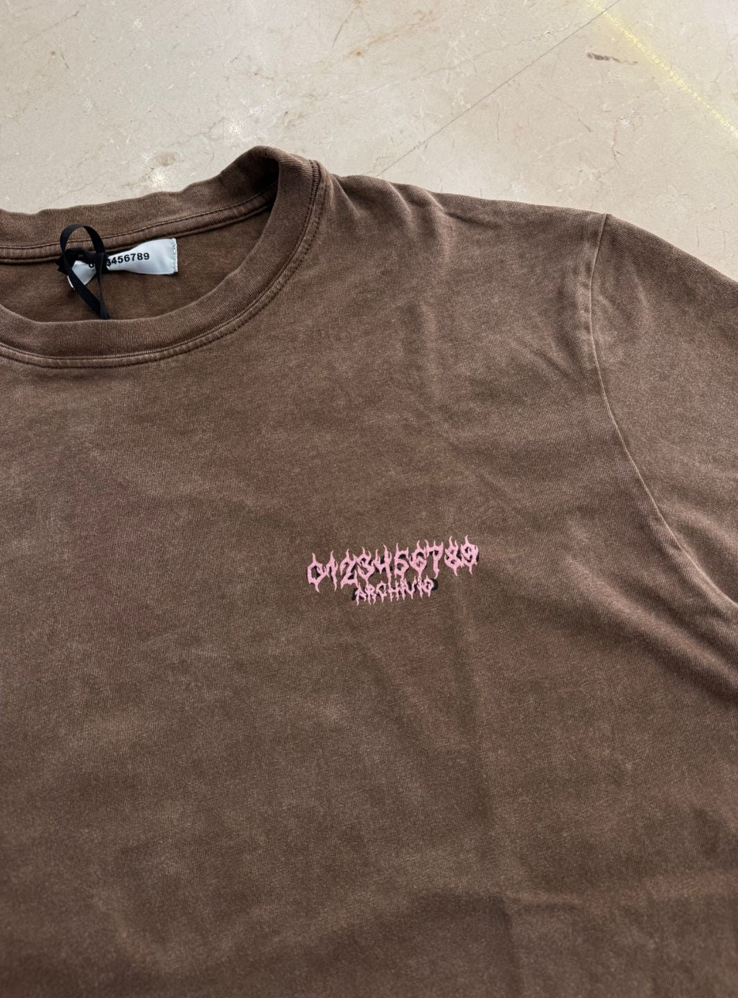 Numeri Archivio T-Shirt Washed Brown Pink | ResellZone