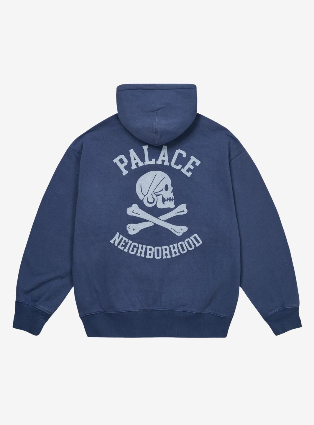 Palace x Neighborhood Skull Zip Hoodie Navy | ResellZone