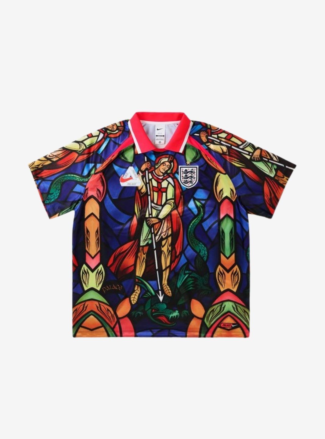 Palace x Nike England Dri-FIT Football Jersey Bright Crimson | ResellZone