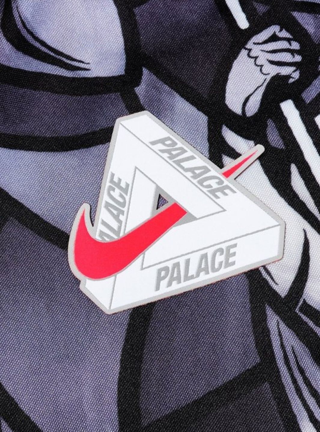 Palace x Nike England Dri-FIT Football Jersey Pewter Grey/Bright Crimson | ResellZone