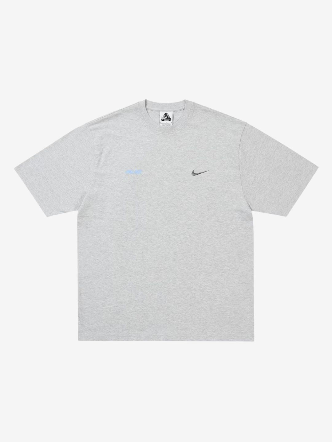 Palace x Nike Font Swoosh T-Shirt Grey Marl | ResellZone