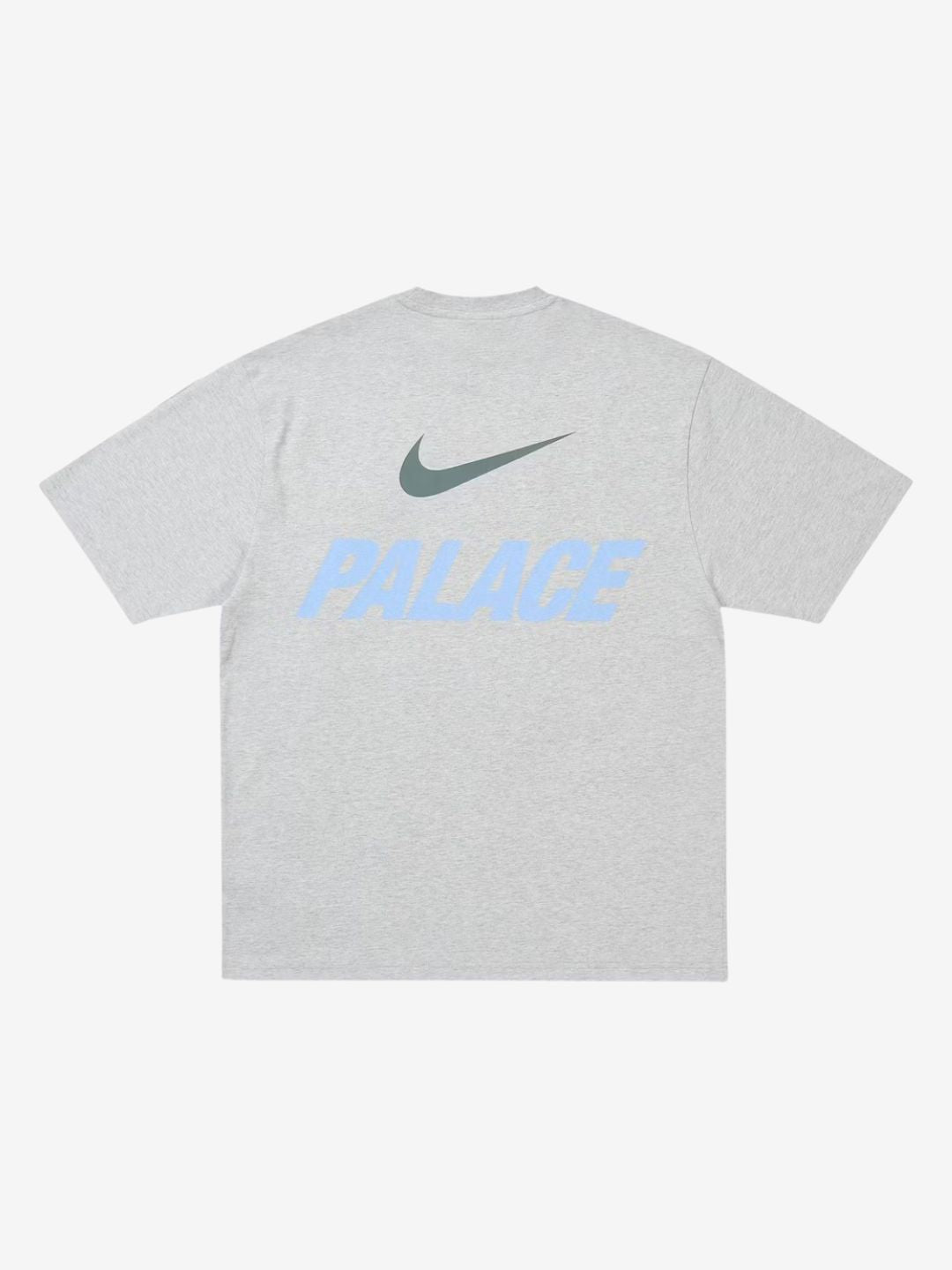 Palace x Nike Font Swoosh T-Shirt Grey Marl | ResellZone