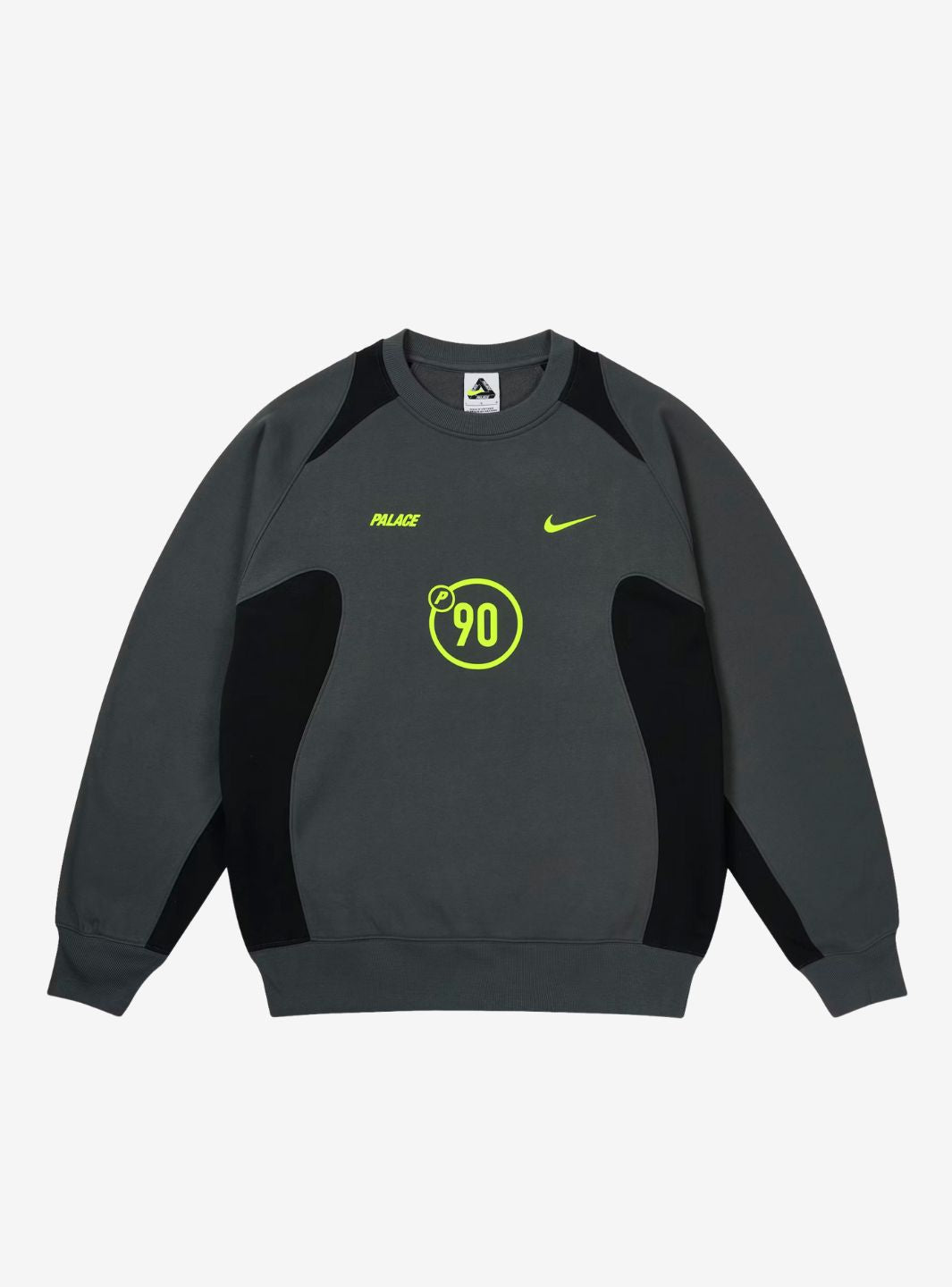 Palace x Nike Total P90 Crew Grey | ResellZone