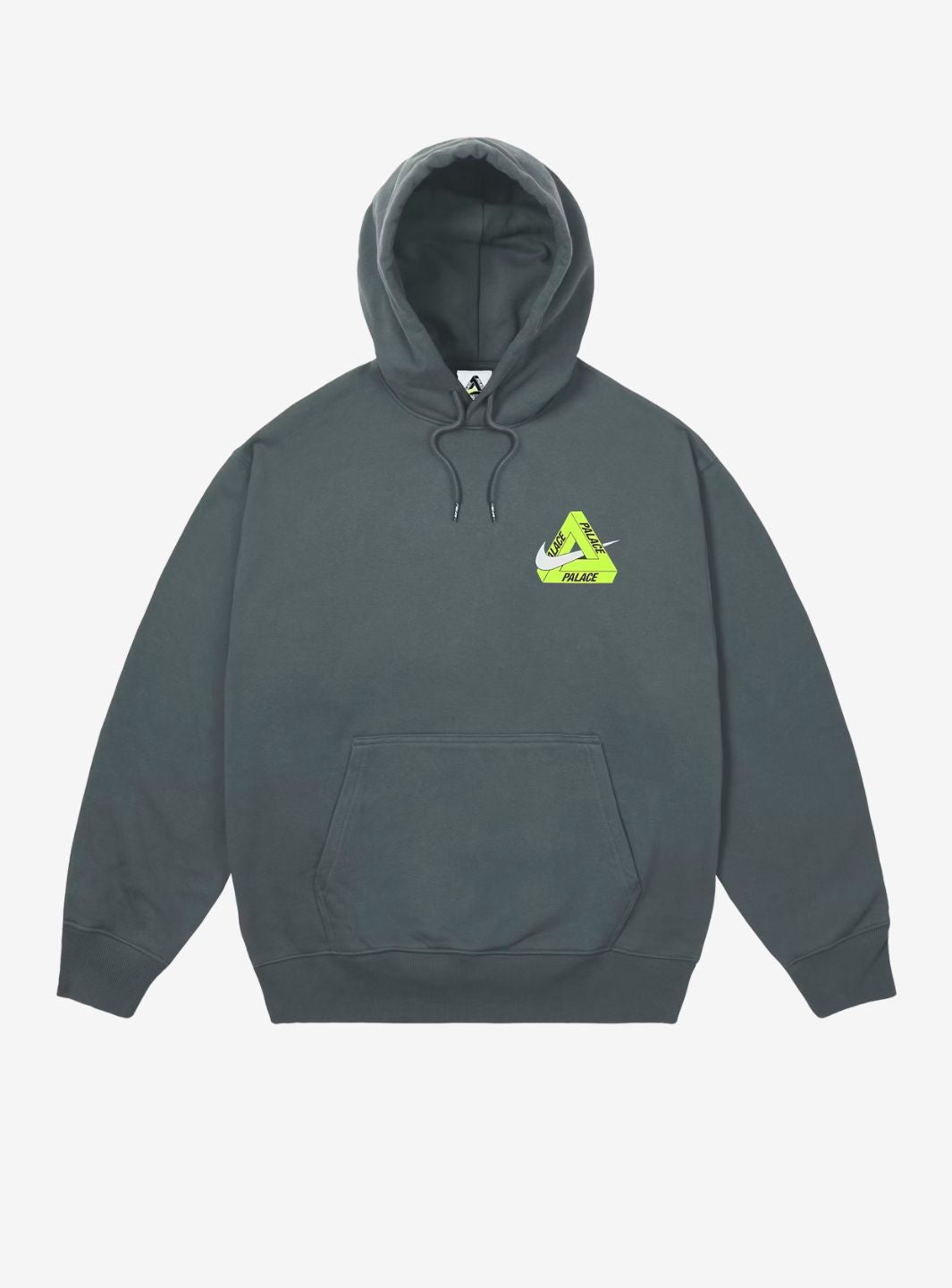 Palace x Nike Tri Swoosh Hood Charcoal | ResellZone