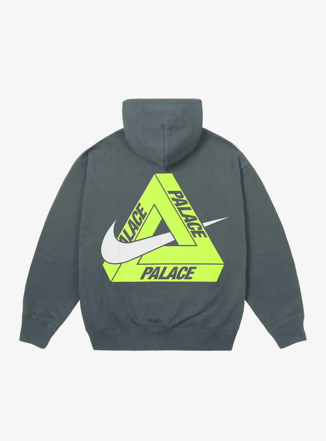 Palace x Nike Tri Swoosh Hood Charcoal | ResellZone