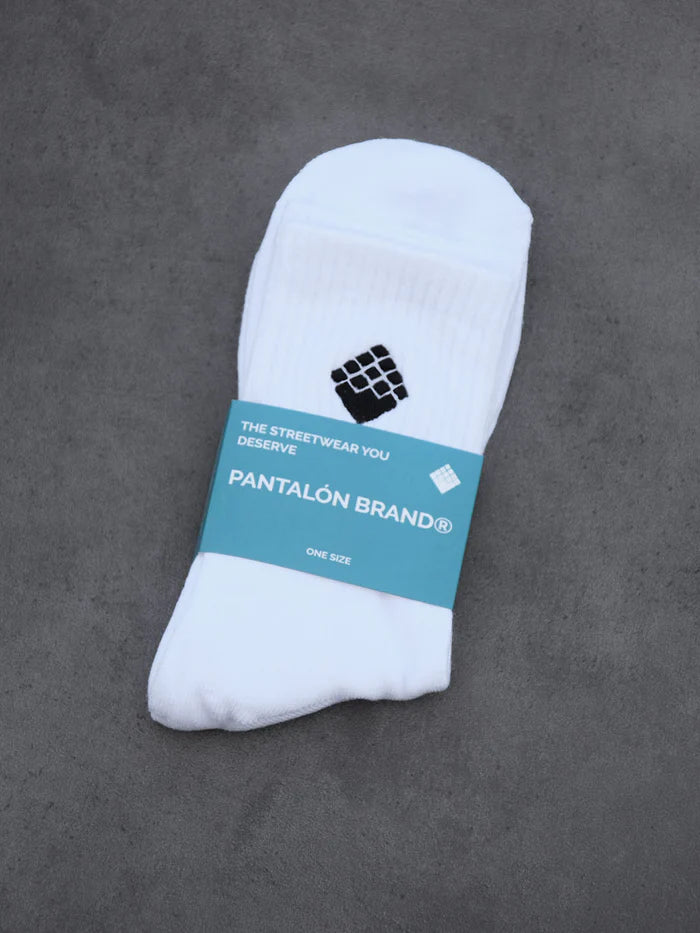 White/Black sock pants