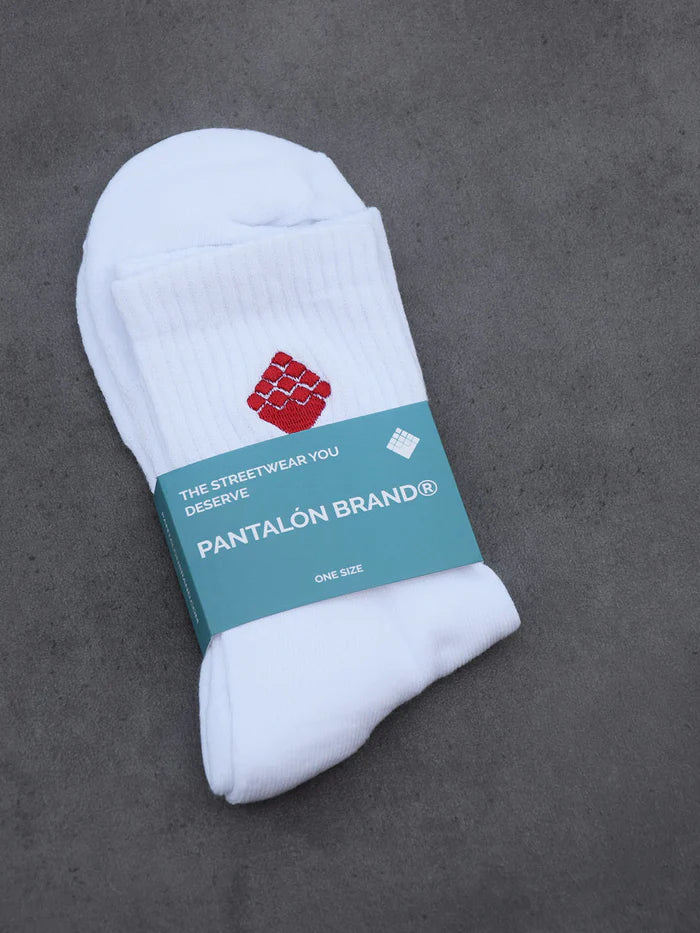 White/Red Sock Pants
