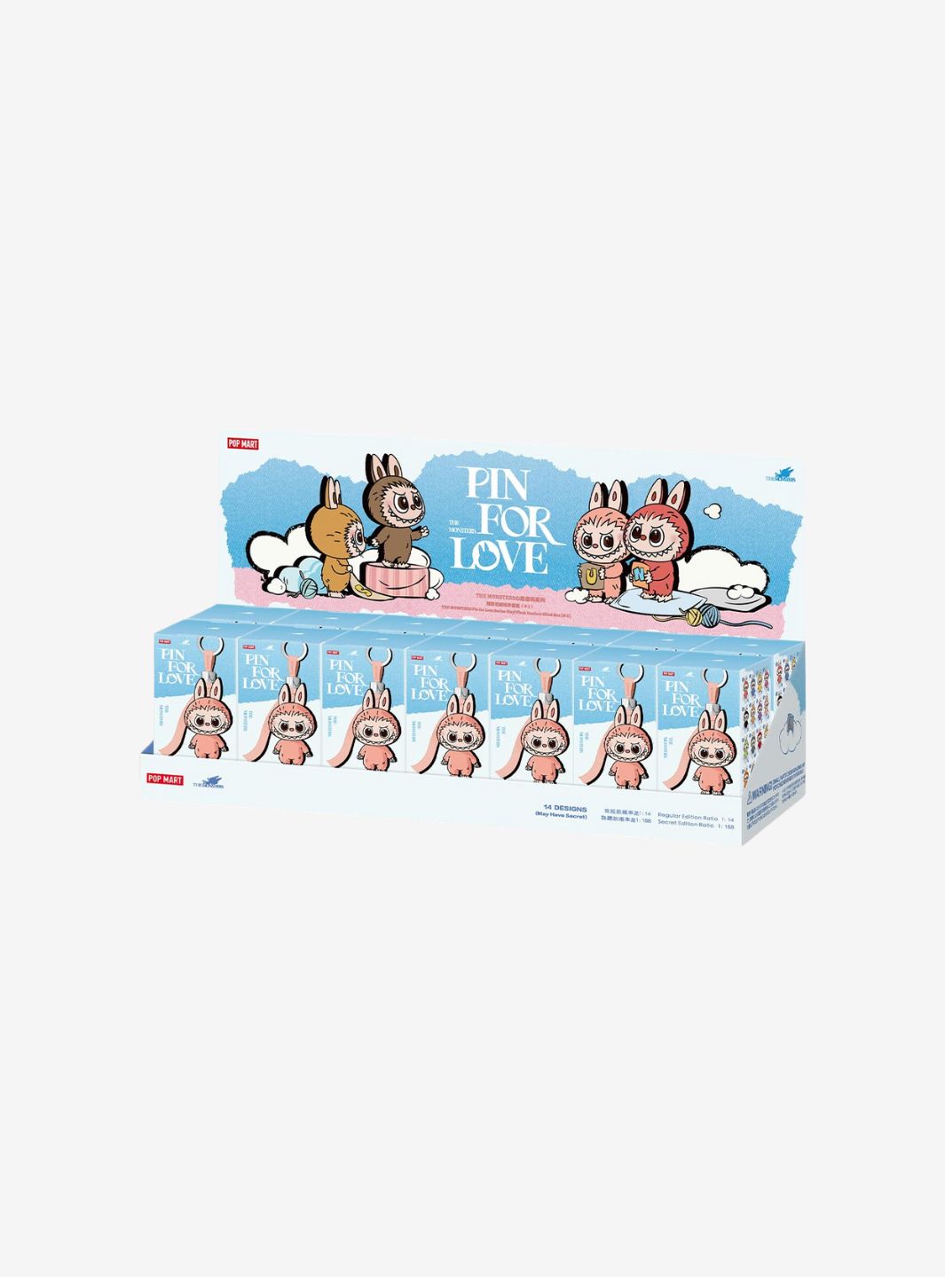 Pop Mart Labubu The Monsters Pin for Love Series Vinyl Plush Pendant (N-Z) Sealed Case (14 Blind Box) | ResellZone