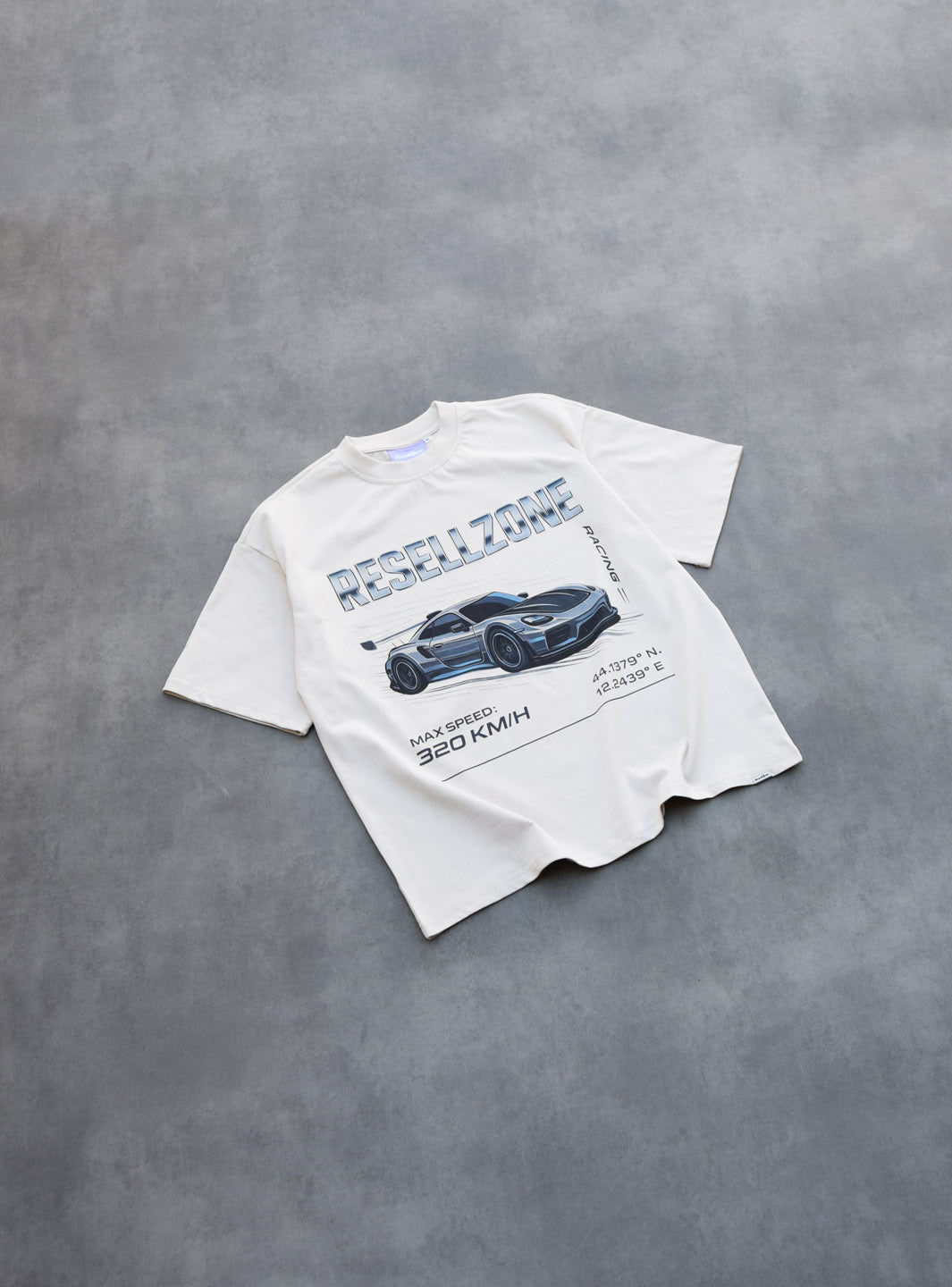 Racing Division T-Shirt Washed Cream | ResellZone