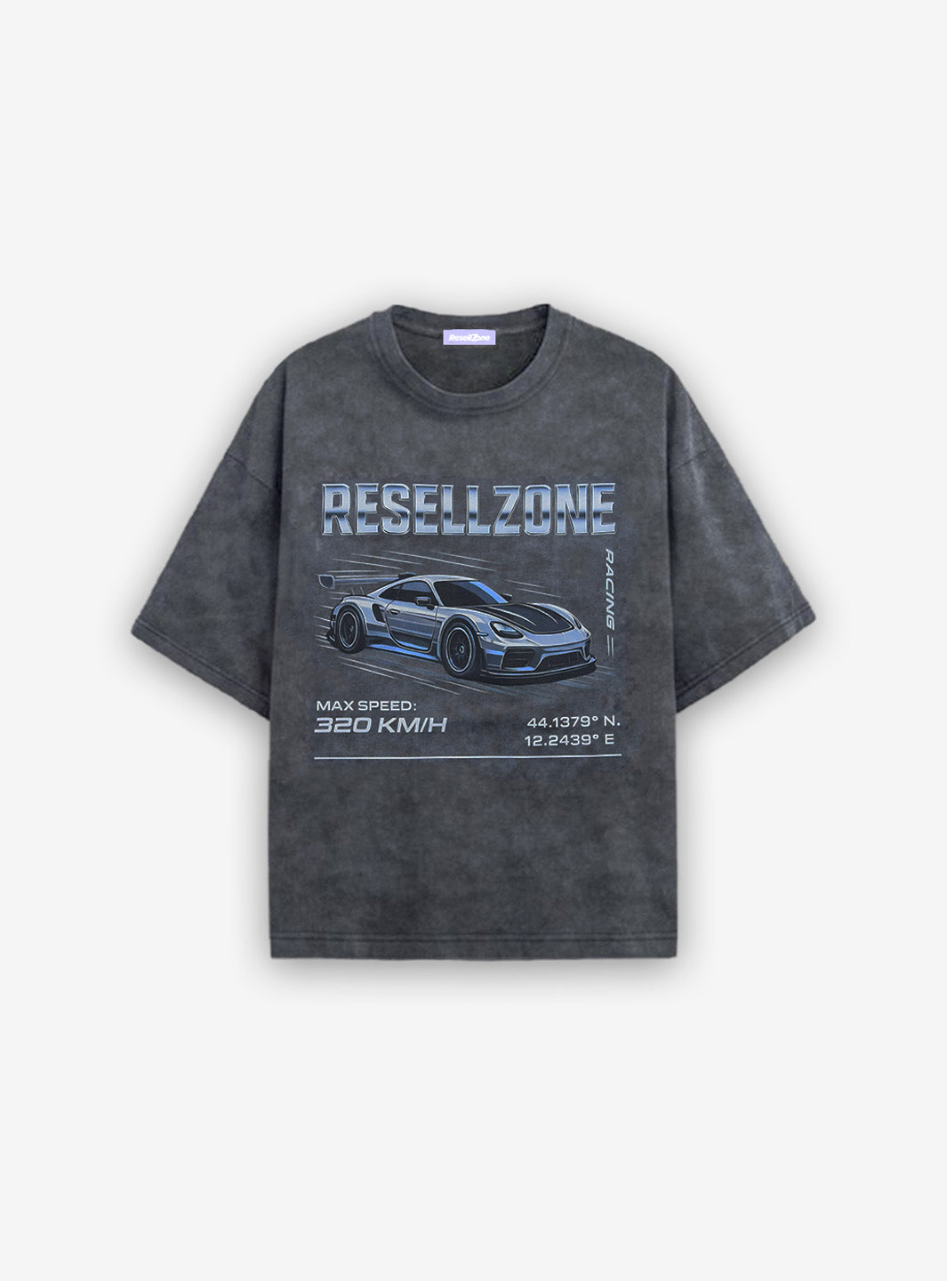 Racing Division T-Shirt Washed Grey | ResellZone