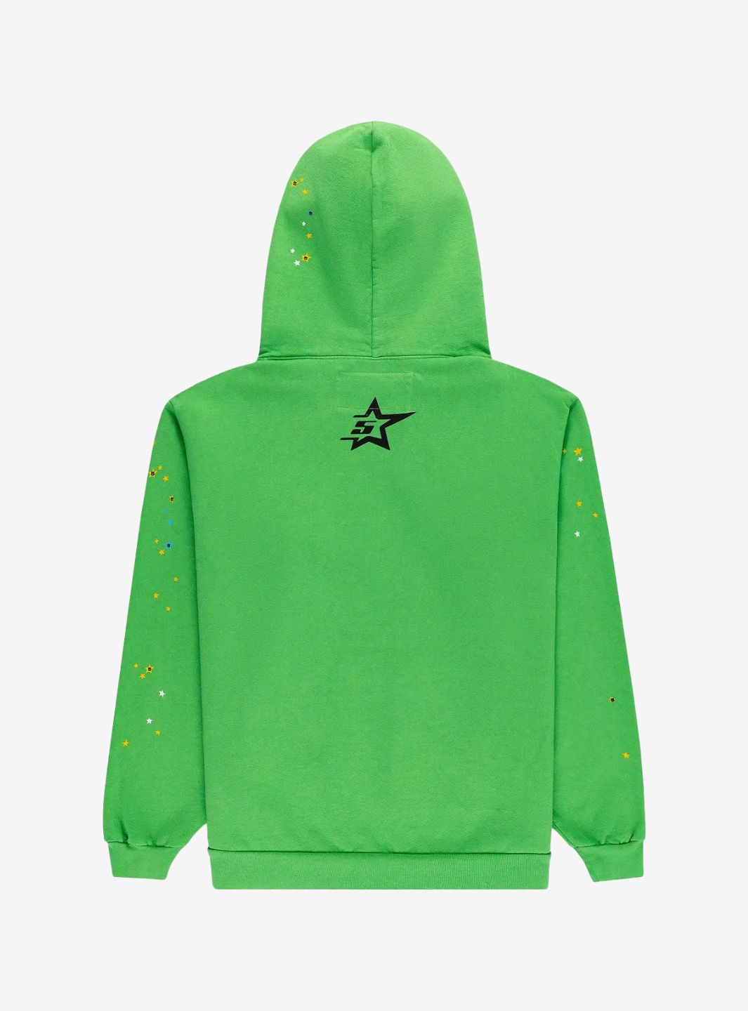 Sp5der Punk V2 Rhinestone Hoodie Bright Green | ResellZone