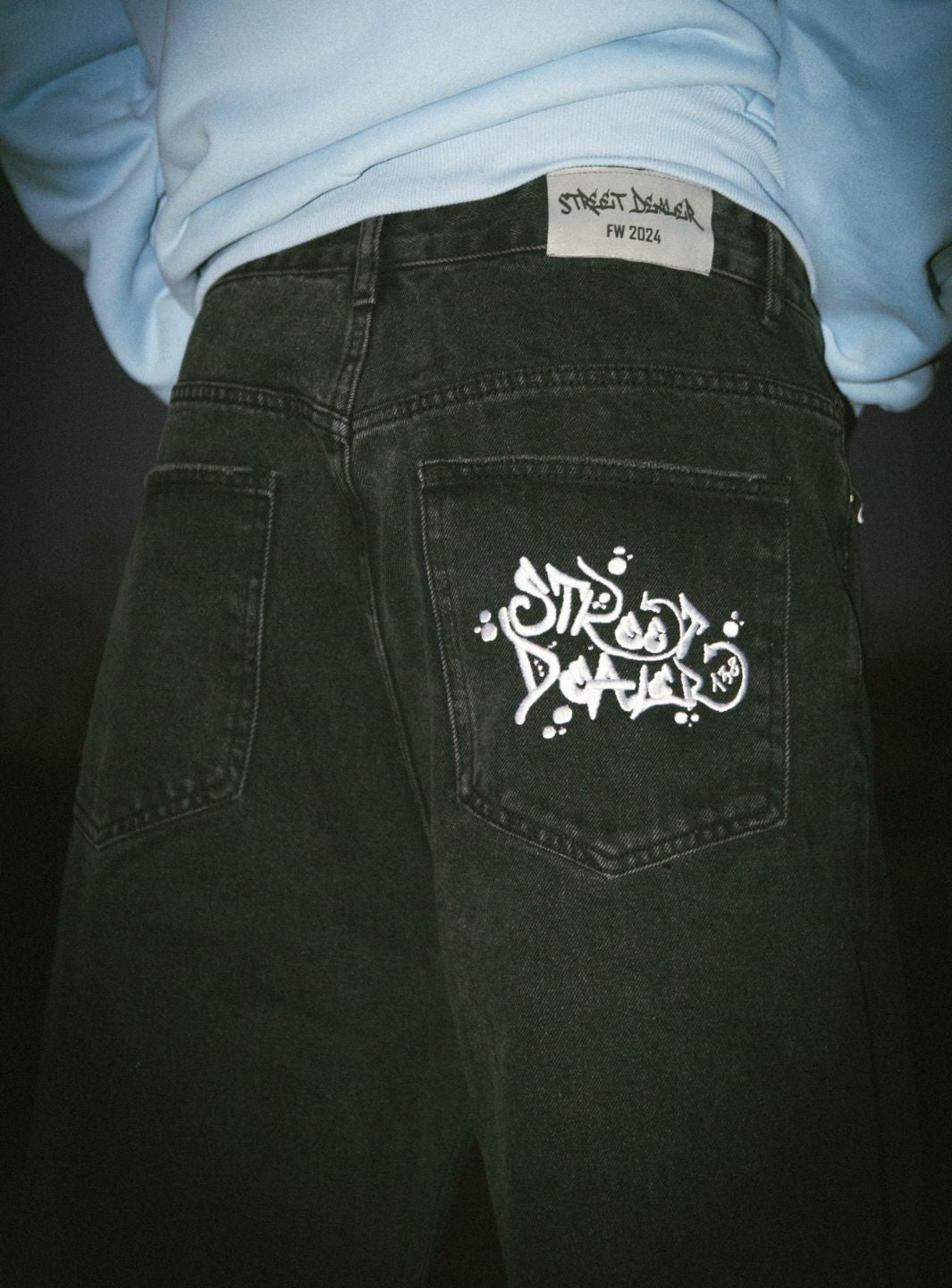 Street Dealer Baggy Jeans Black
