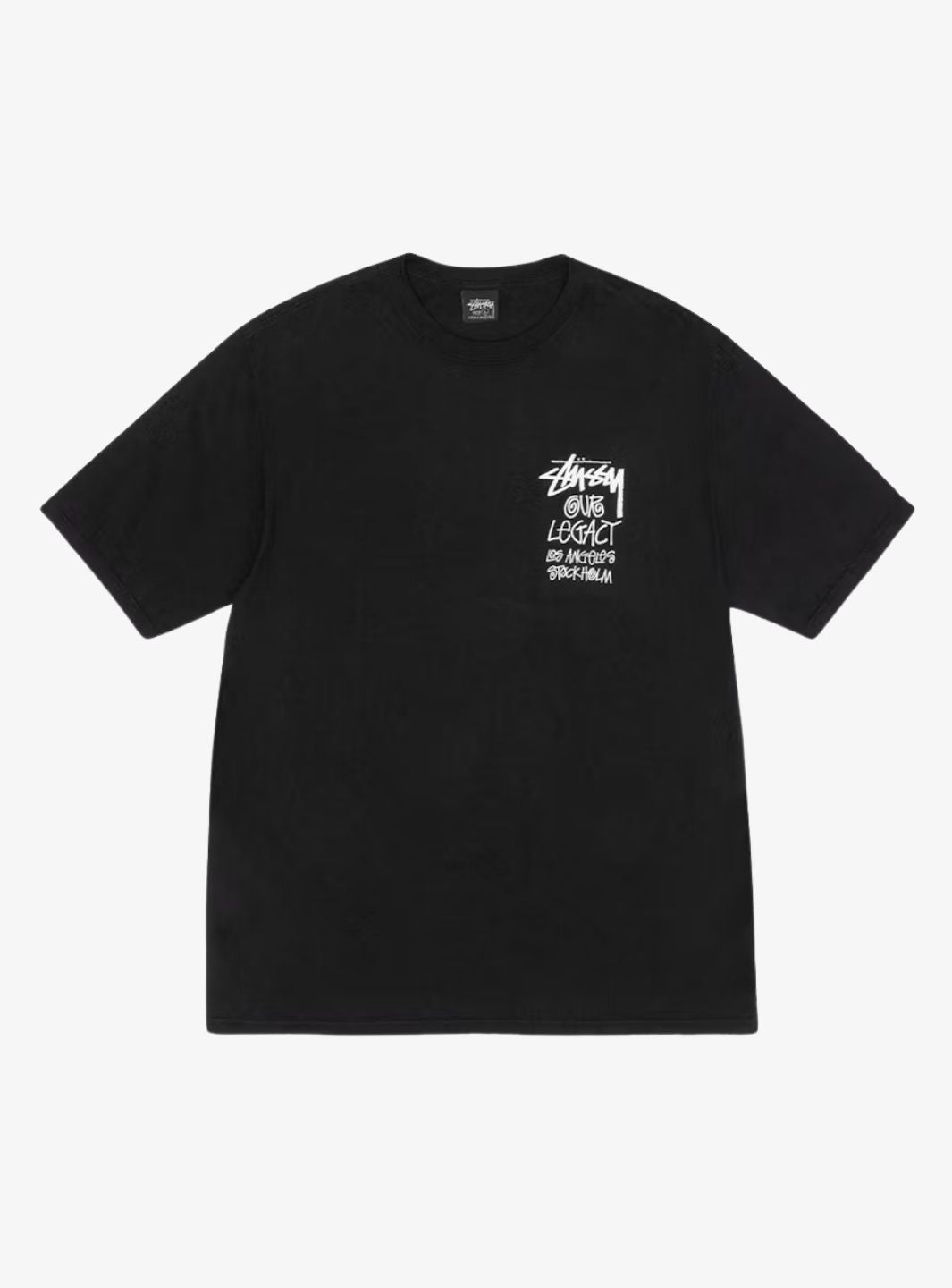 Stussy x Our Legacy Work Shop 8 Ball Yin Yang Pigment Dyed Tee Black