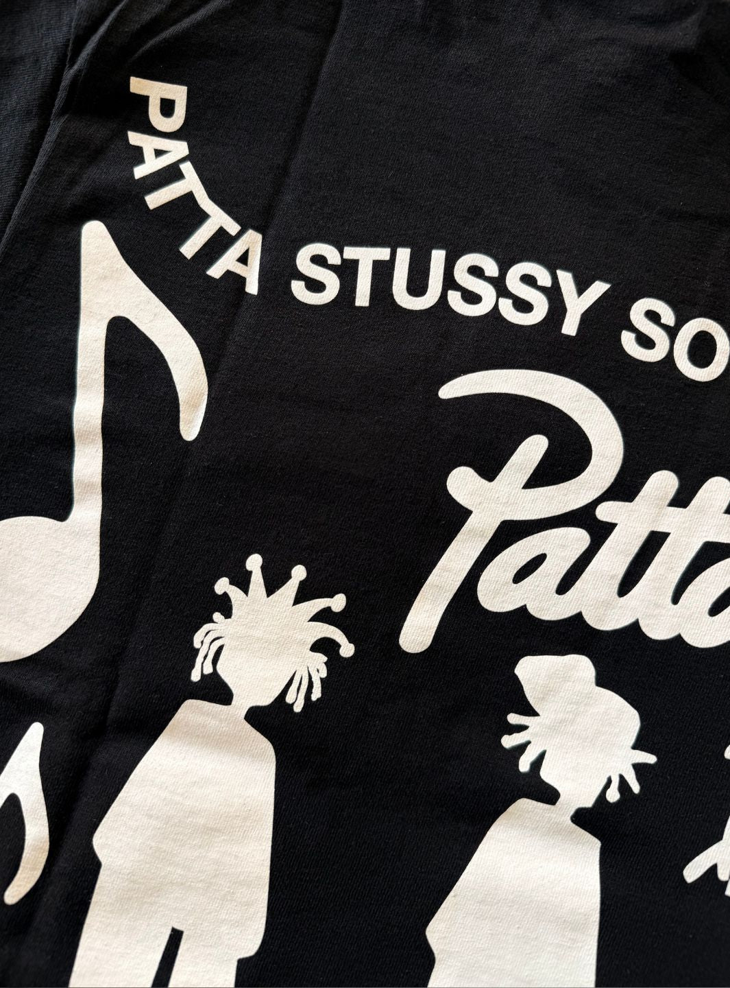 Stussy x Patta Sound Connection T-Shirt Black | ResellZone
