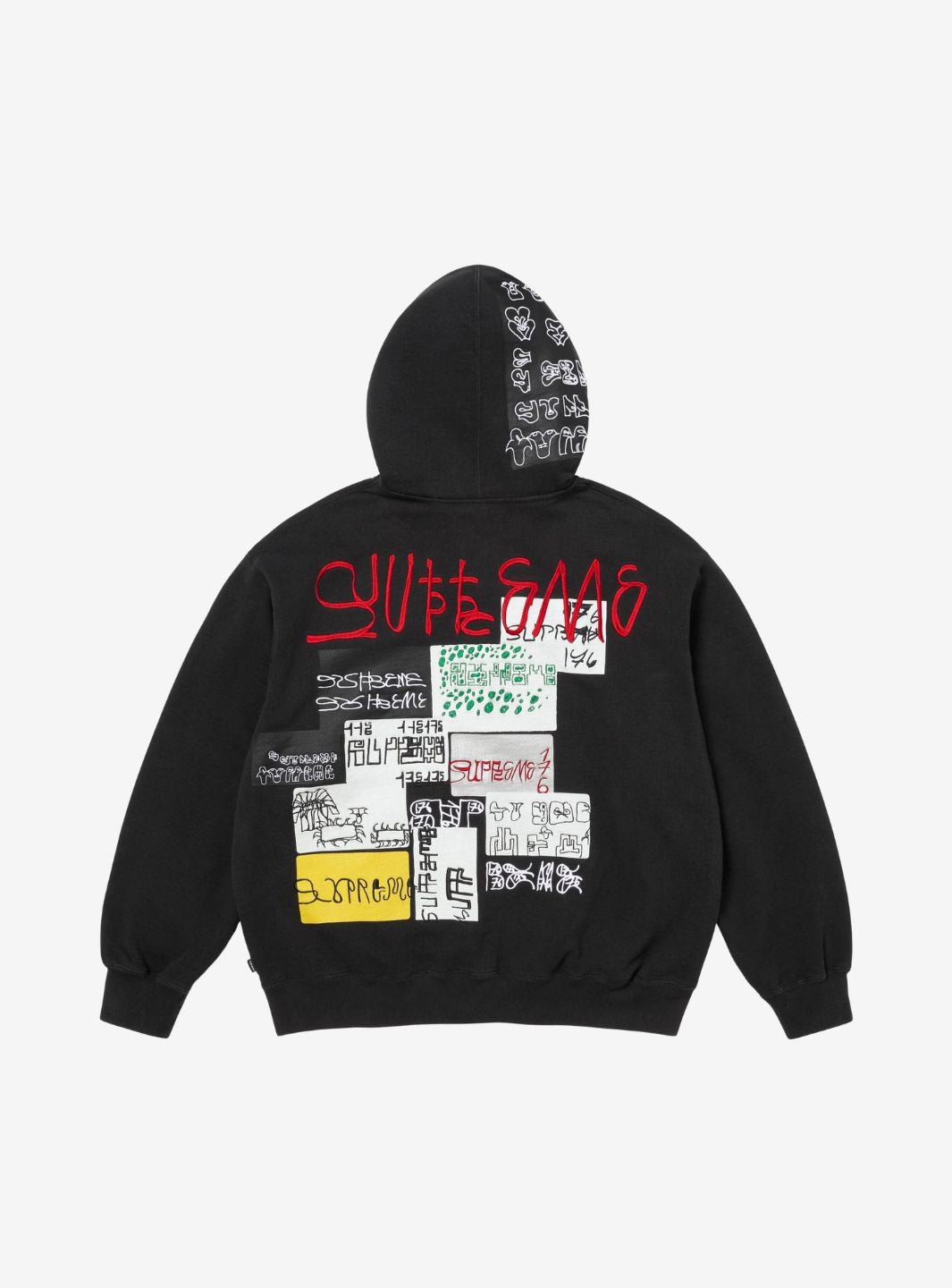 Supreme 176 Zip Up Hooded Sweatshirt Black | ResellZone
