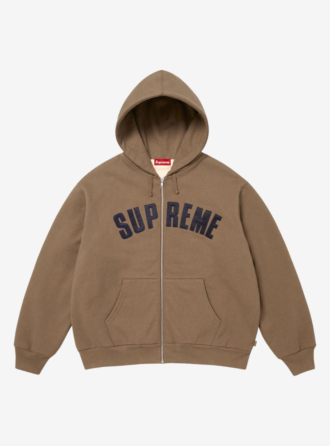 Supreme Arc Thermal Lined Zip Up Hooded Sweatshirt Brown | ResellZone