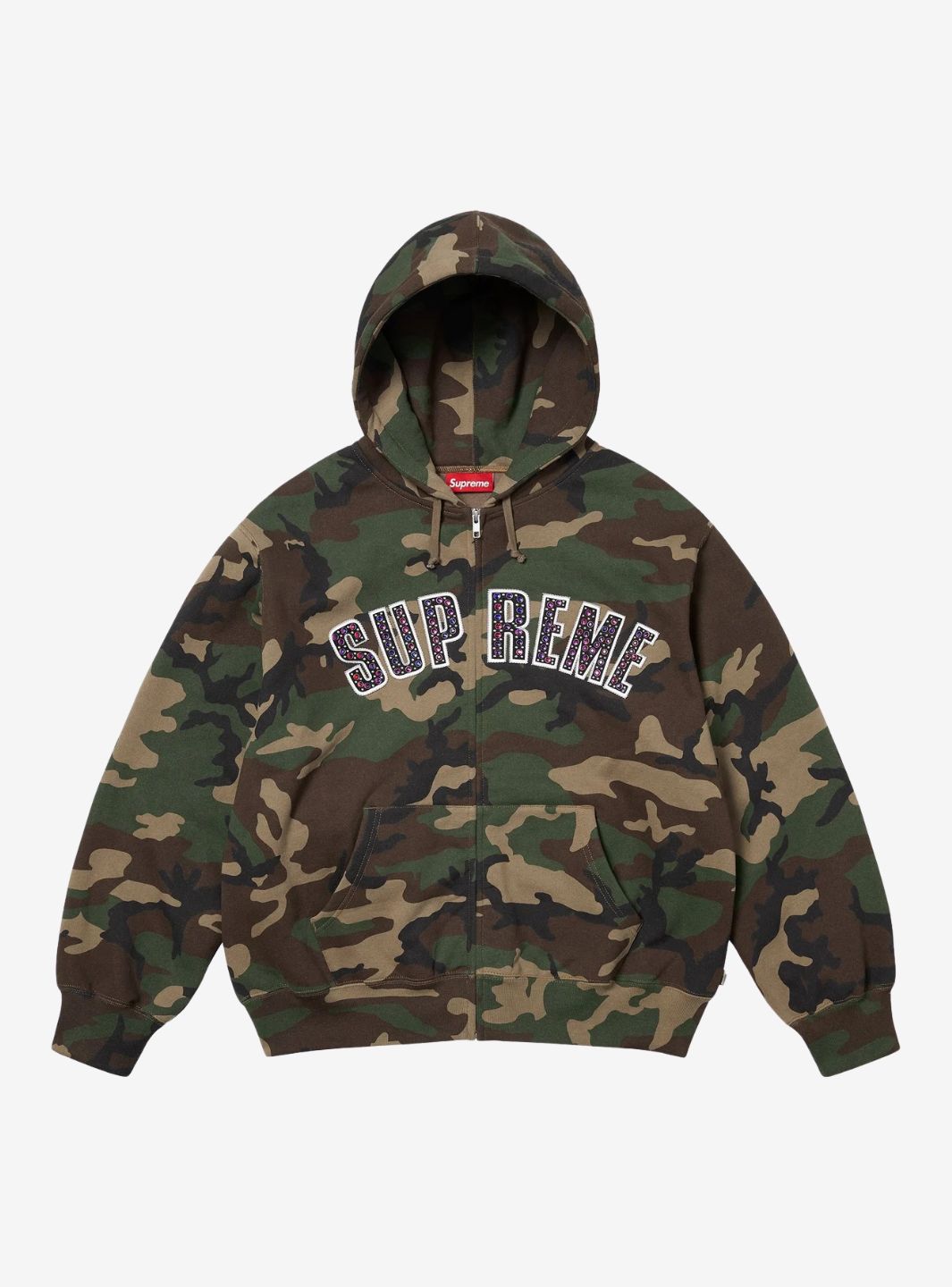 Supreme b.b. Simon Zip Up Hooded Sweatshirt Woodland Camo | ResellZone