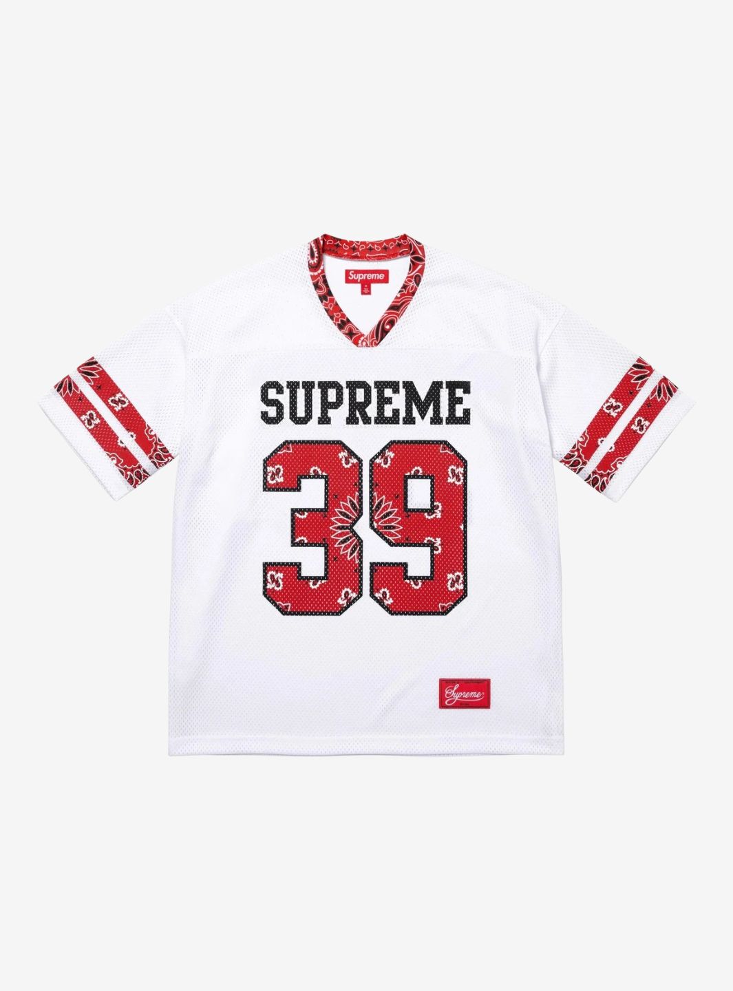 Supreme Bandana Football Jersey White | ResellZone