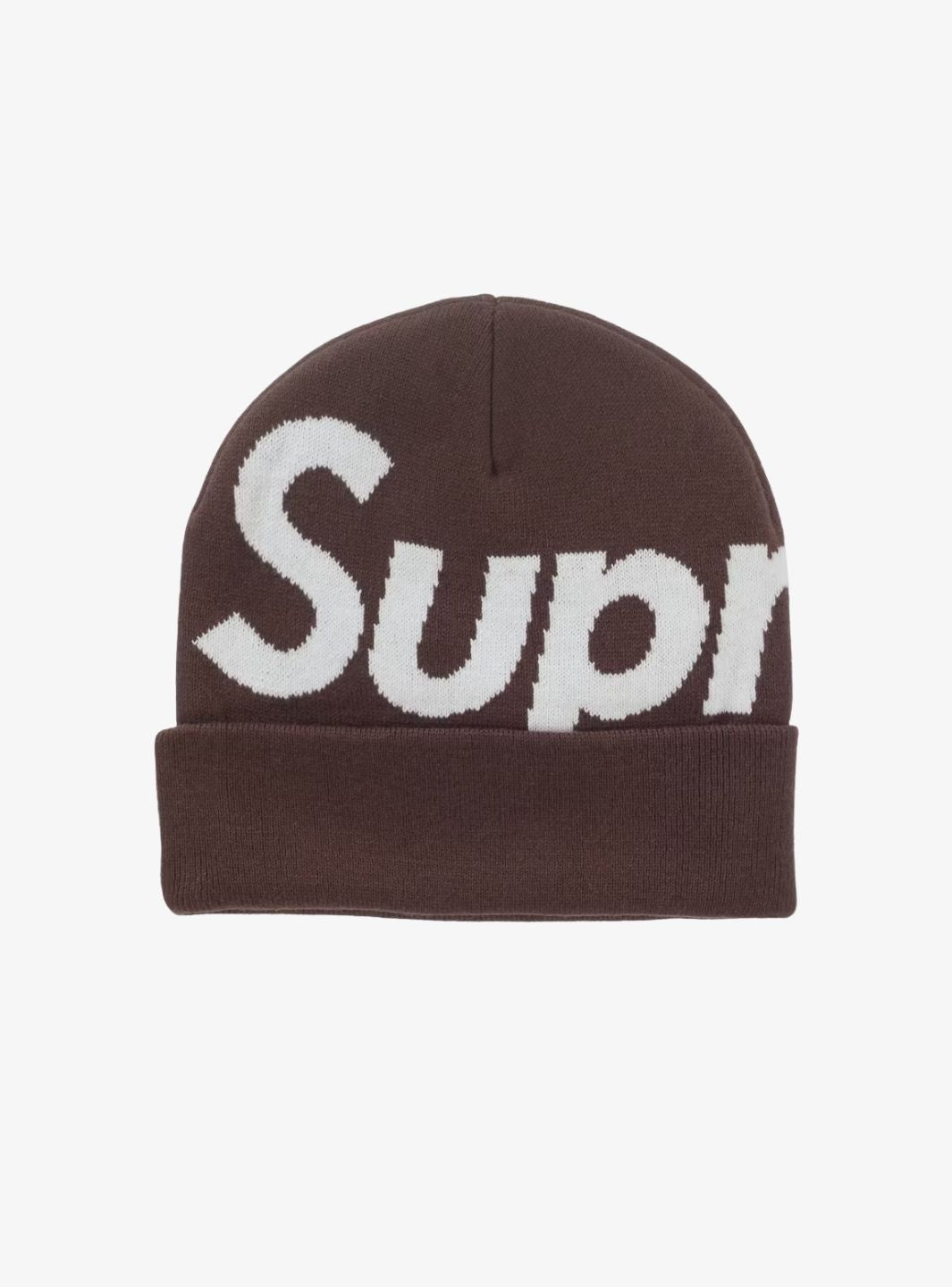 Supreme Big Logo Beanie (FW25) Brown