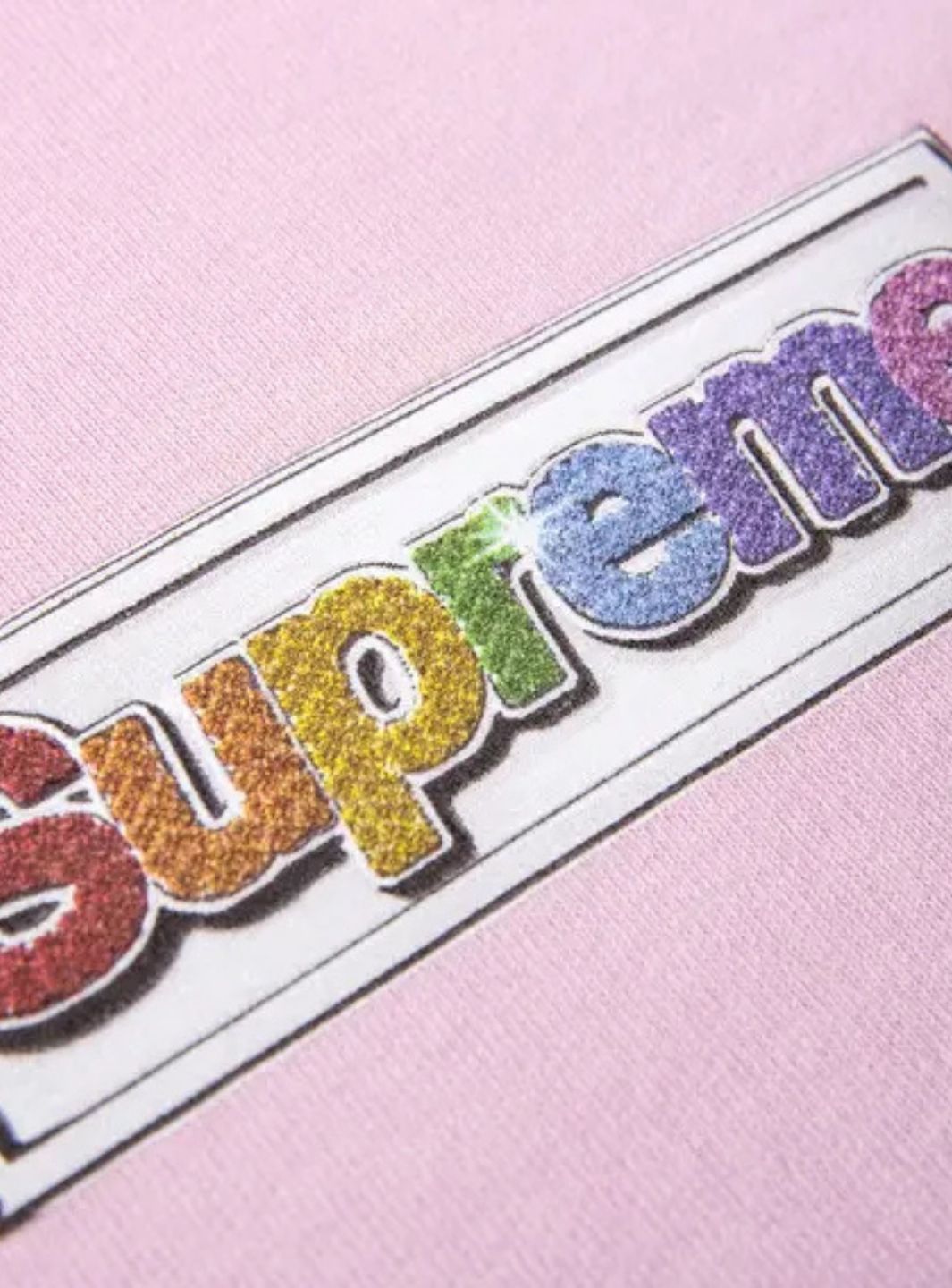Supreme Bling Box Logo Hooded Sweatshirt Light Pink | ResellZone